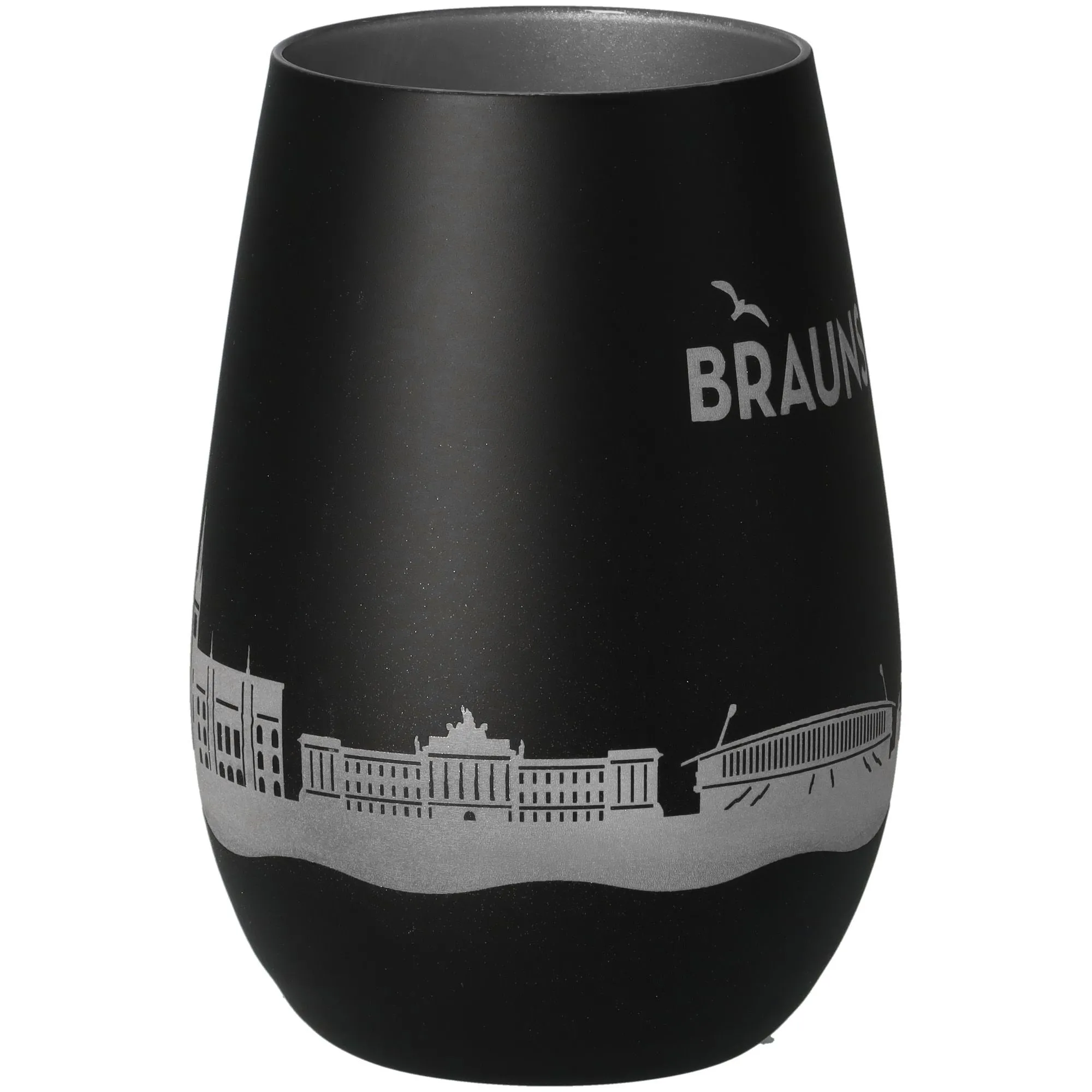 tumbler, glas, schwarz, silhouette, braun