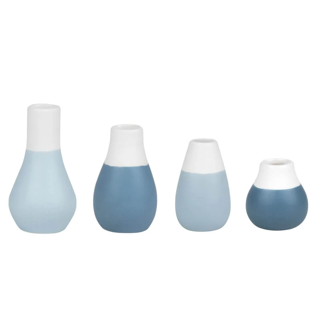 Räder Design - Mini Pastellvasen 4er Set, Blautöne