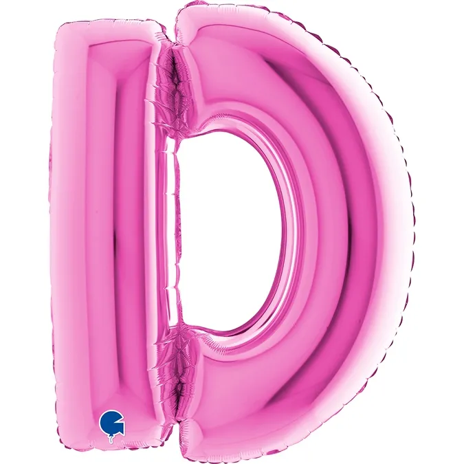 Folienballon Buchstabe D Pink 100cm