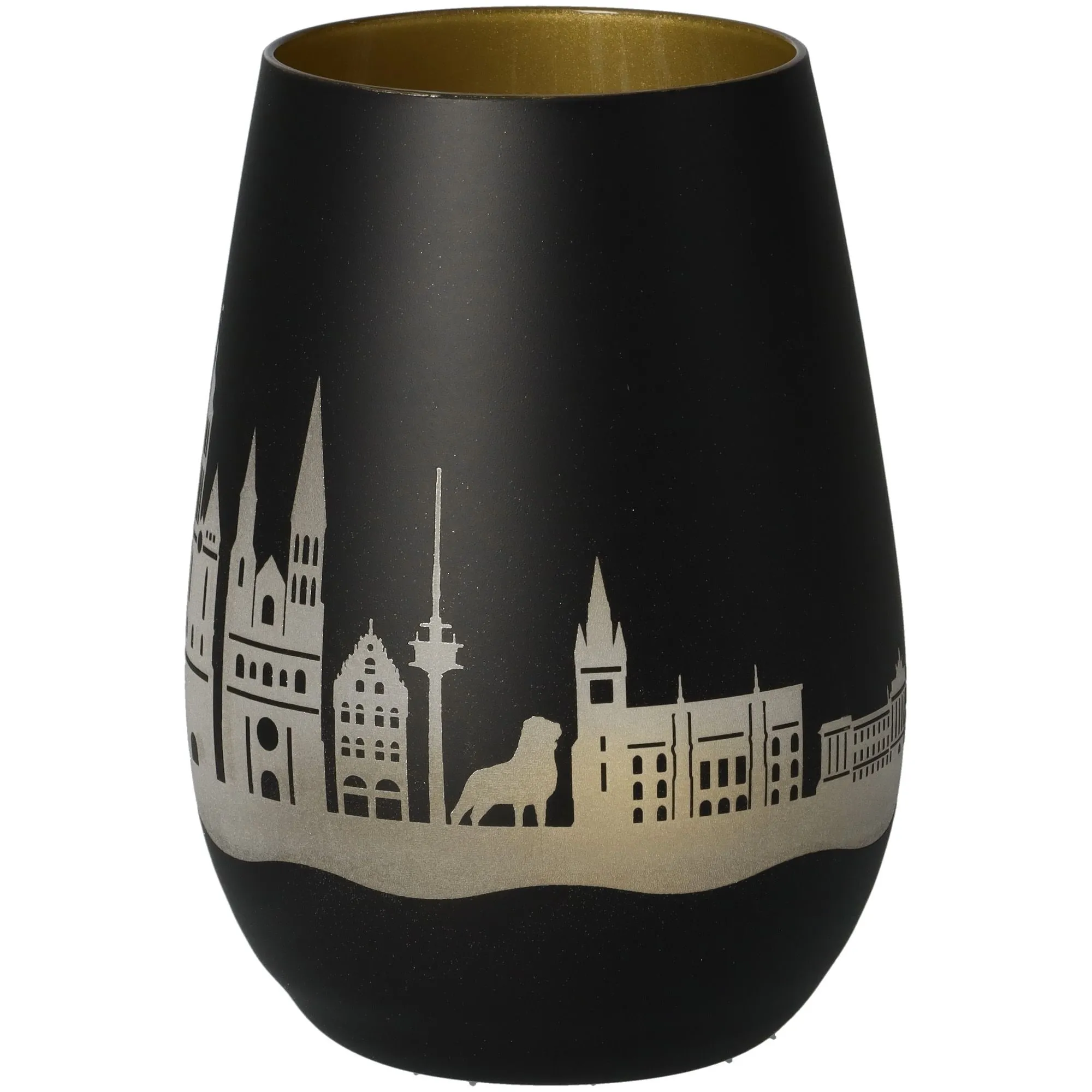 vase, schwarze vase, Stadt skyline, Silhouette, Keramik