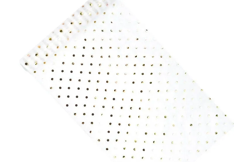Organza Tischläufer Polka Dots Gold