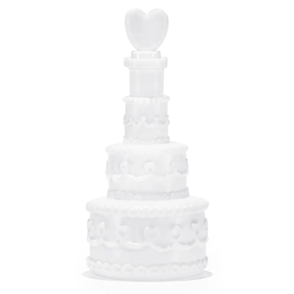 24 Seifenblasen Hochzeitstorte Weiß