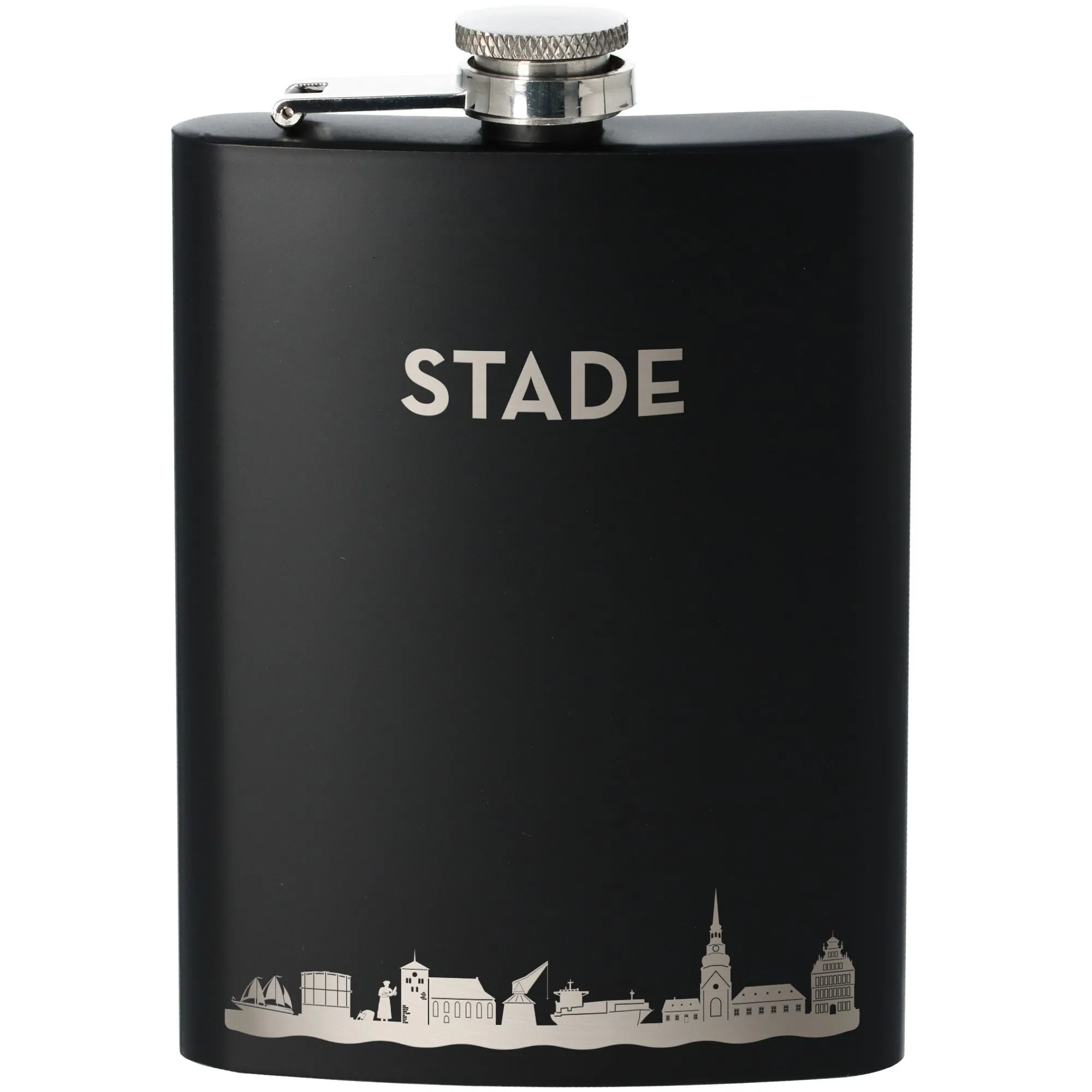 Flachmann Skyline Stade Schwarz 225ml