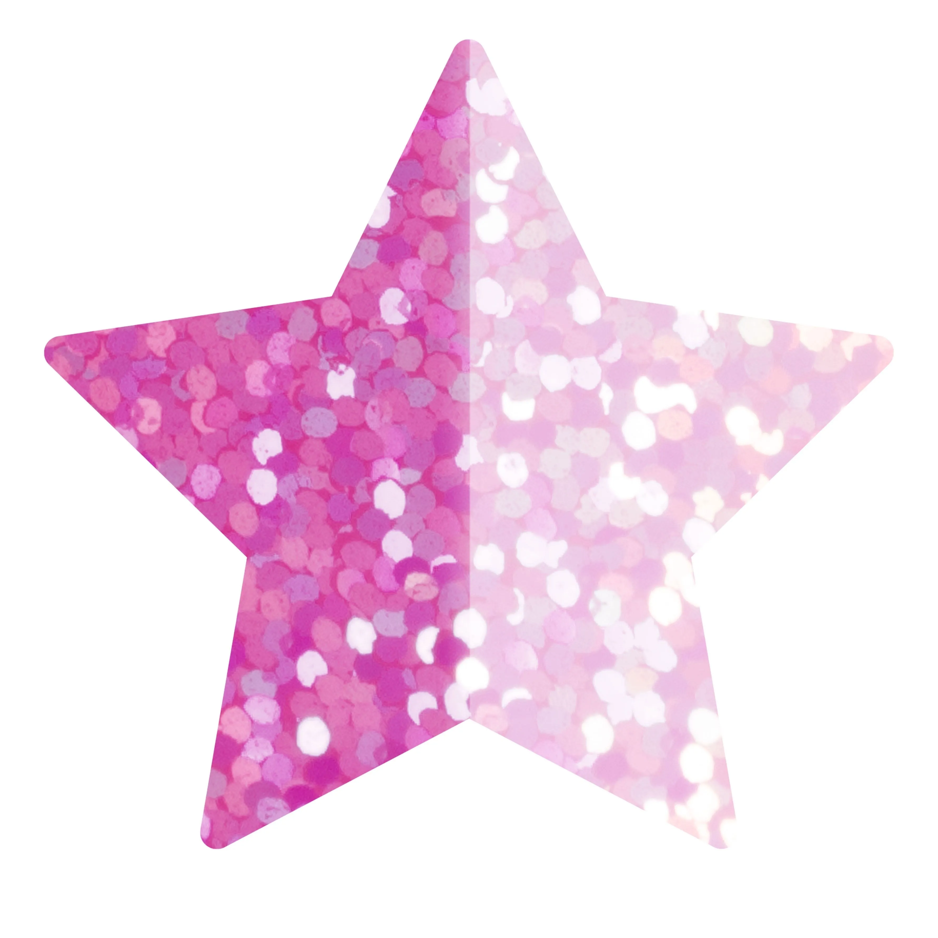 Folienkonfetti 1,7cm Stern 1kg Holo Pink
