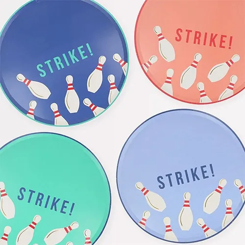 Bowling, Bowling-Bälle, Pins, Strike, Runde Platten