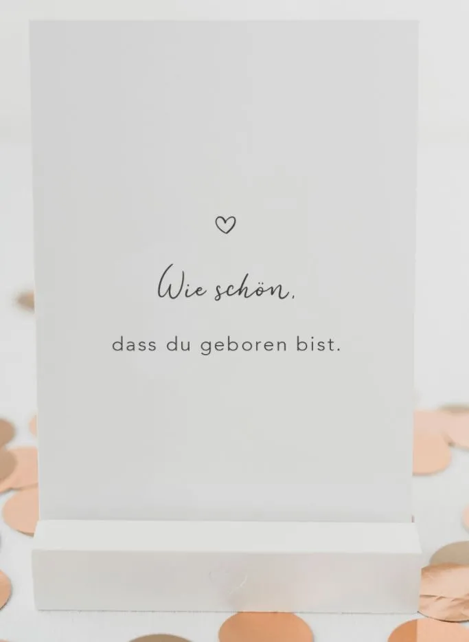 Eulenschnitt - Spruchkarte "Wie schön...."