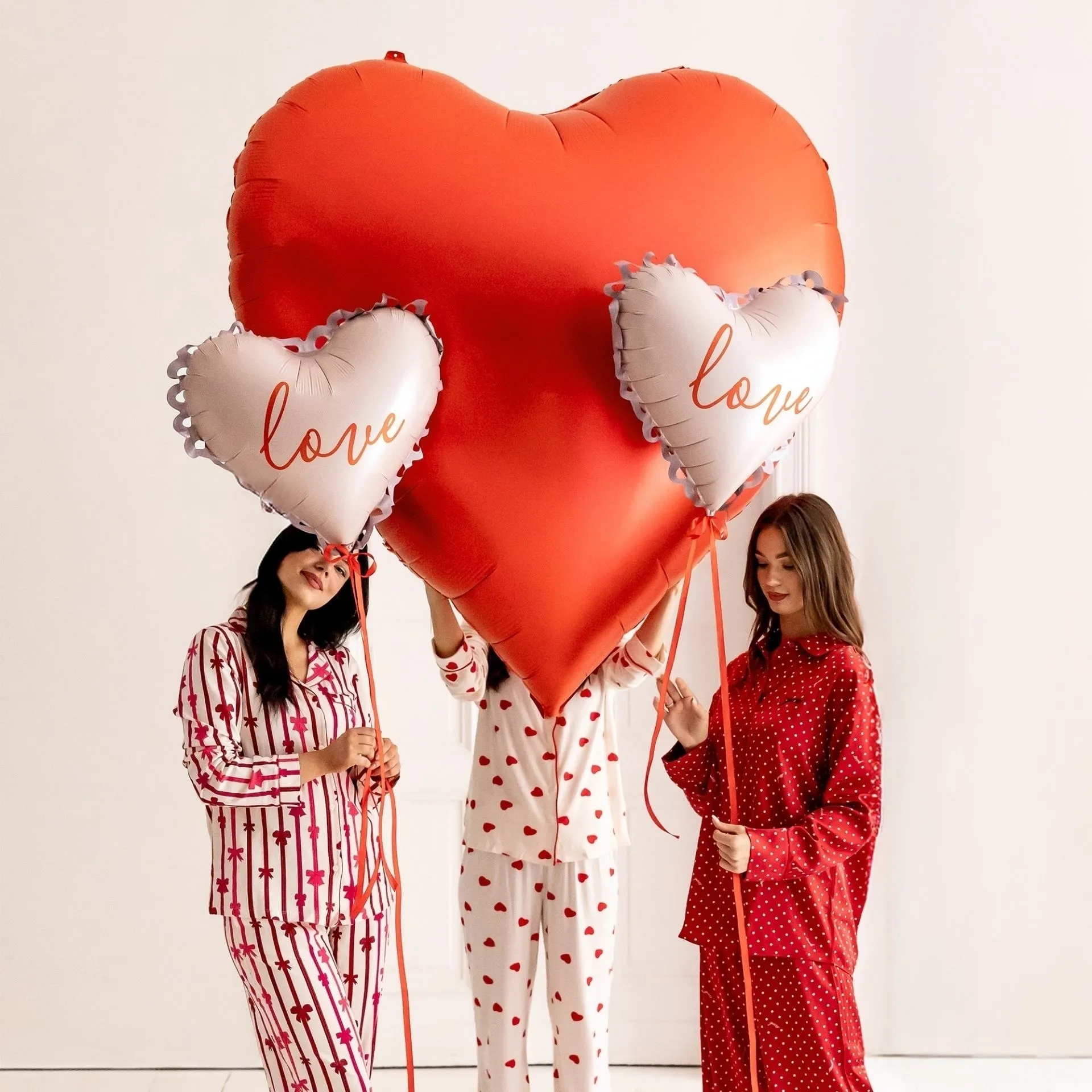 Herzballons, Luftballons, Love, Rot, Pillow-balloon