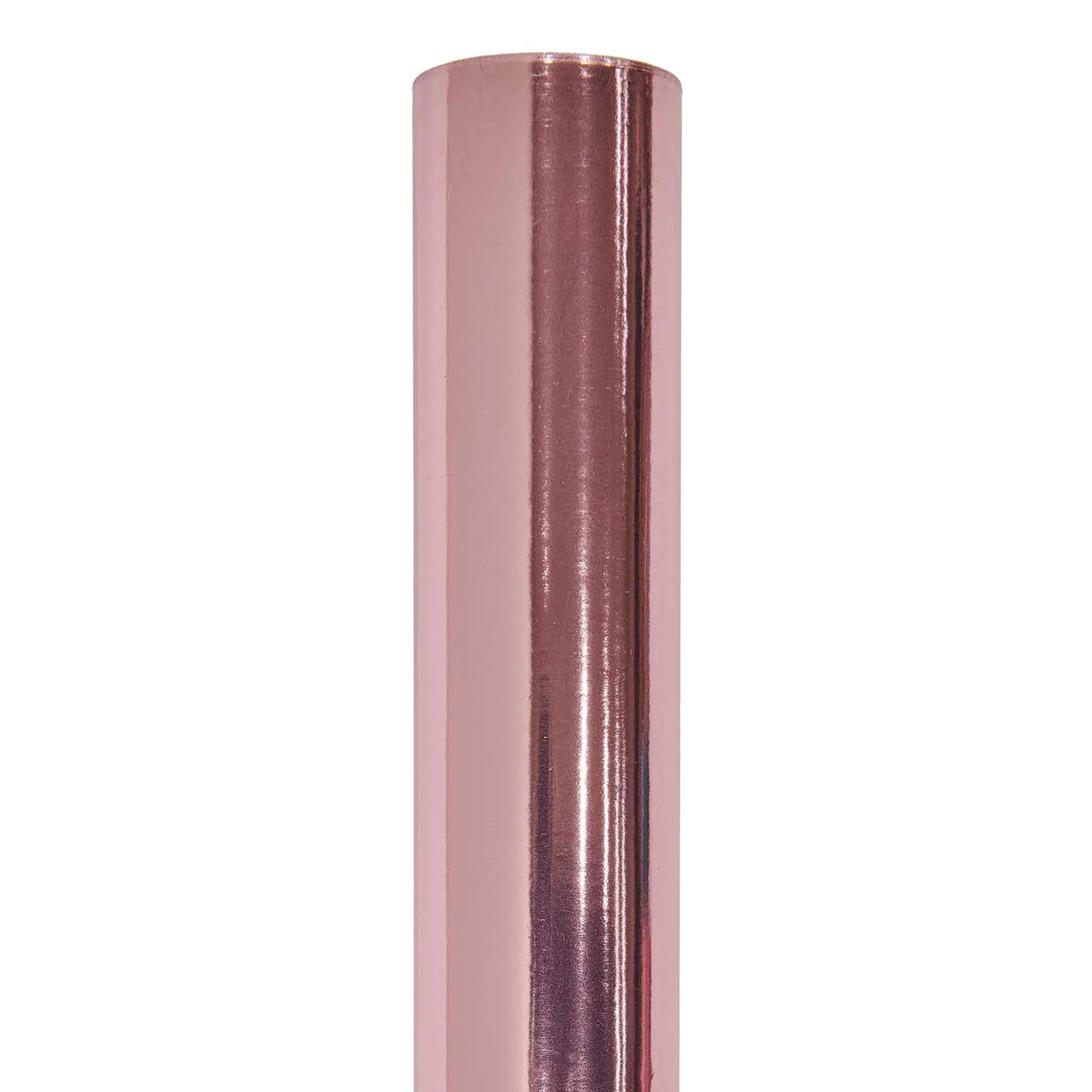 Geschenkpapier auf Rolle, Metallic Rosa Glänzend 2m