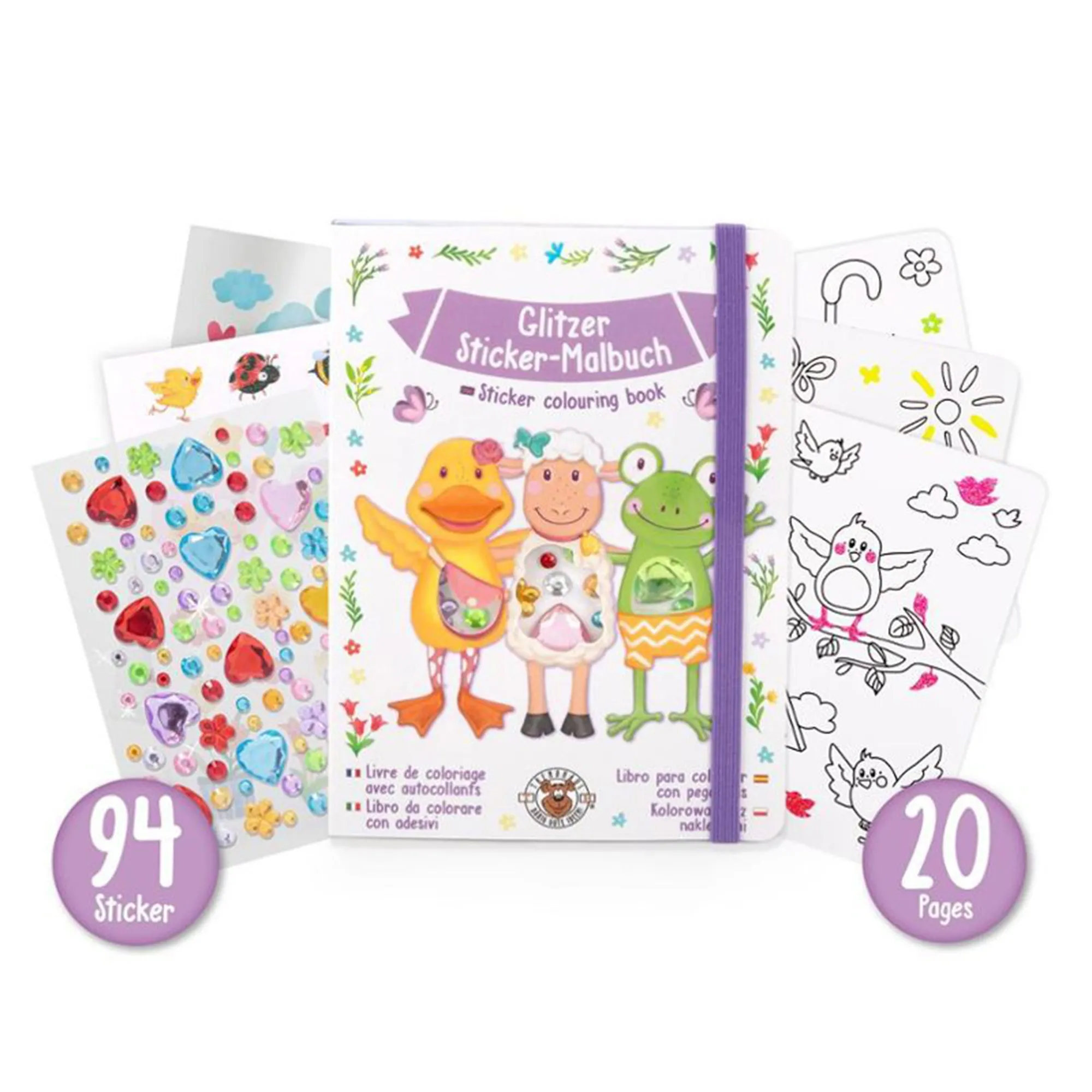 Stickermalbuch inkl. Diamanten Sticker