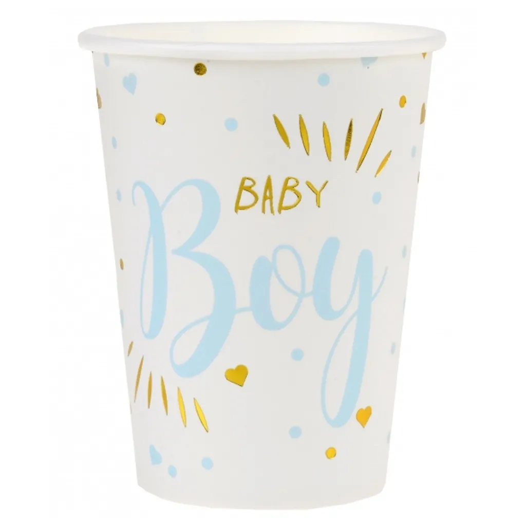 10 Pappbecher "Baby Boy"