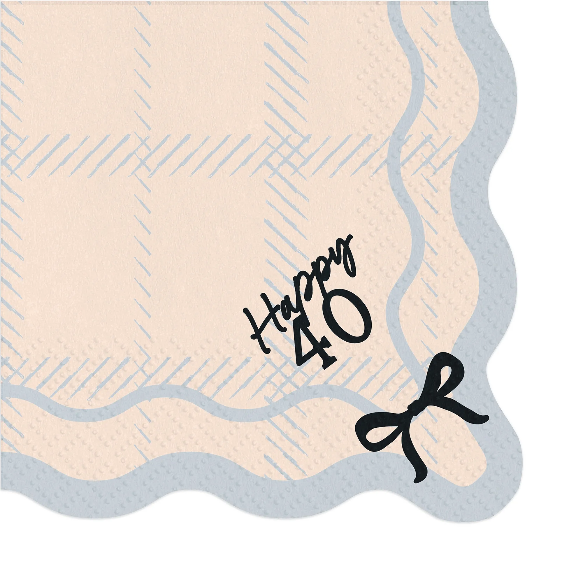 12 Servietten zum 40. Geburtstag