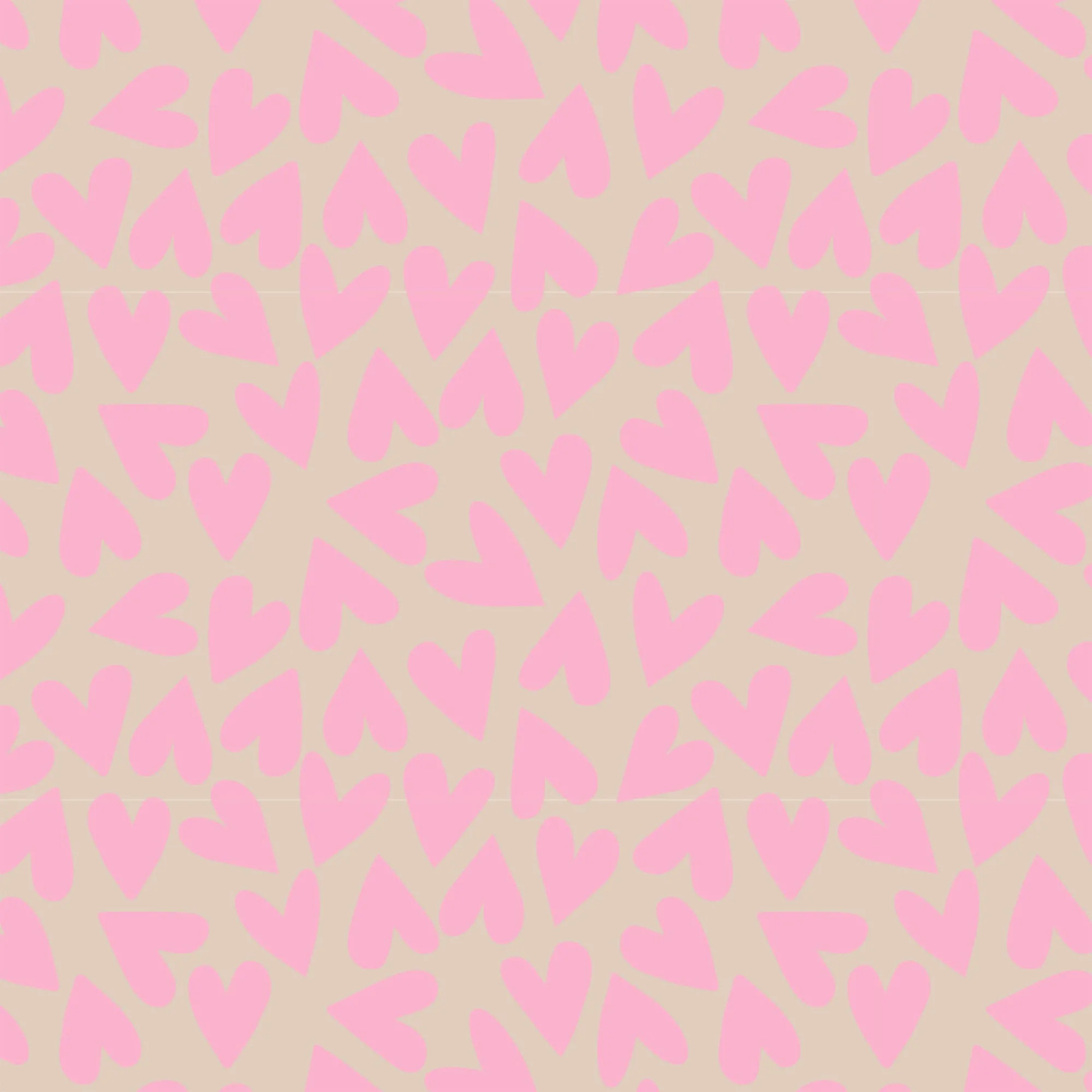 Blockbodenbeutel L "Herzen Pink"