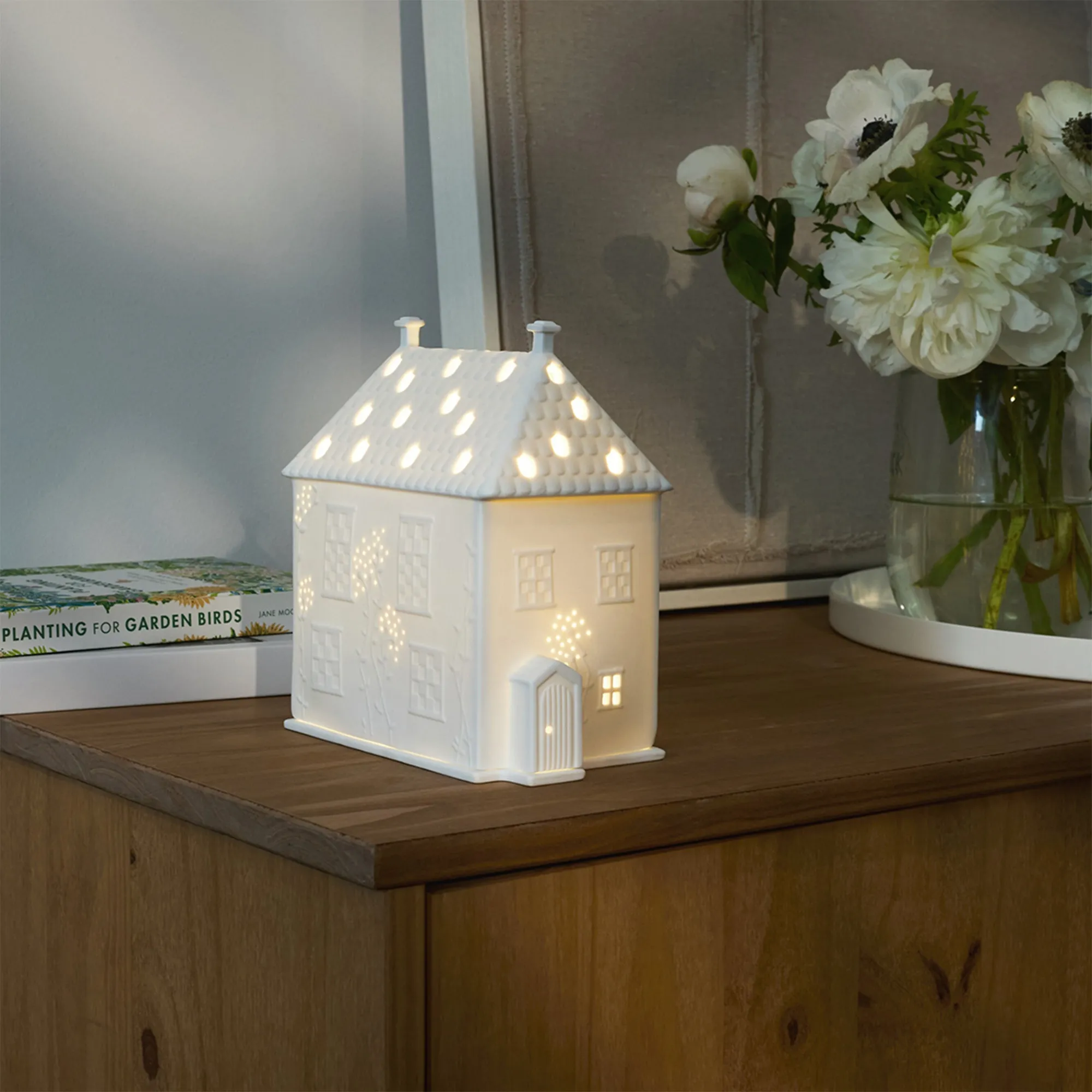 Dekohaus, Leuchthaus, Keramik, Weihnachtsbeleuchtung, Miniaturhaus