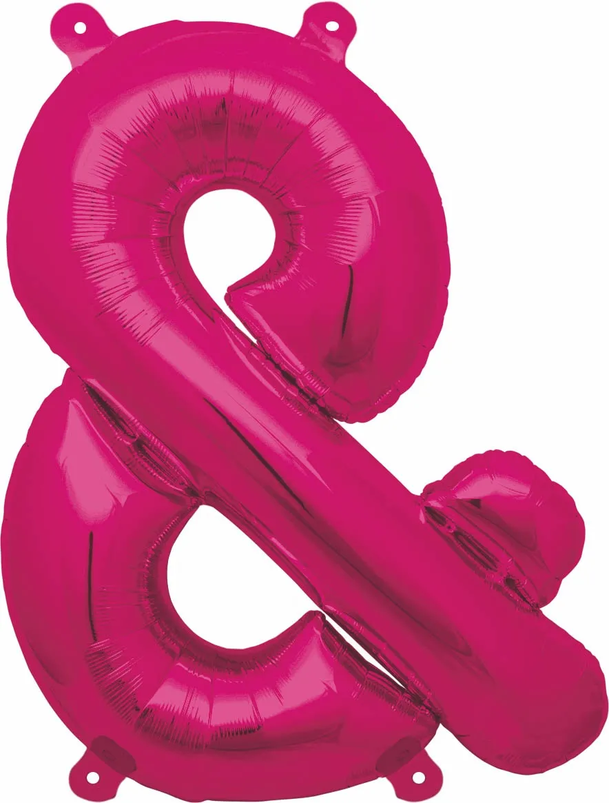 Luftballon Sonderzeichen & Pink 40cm