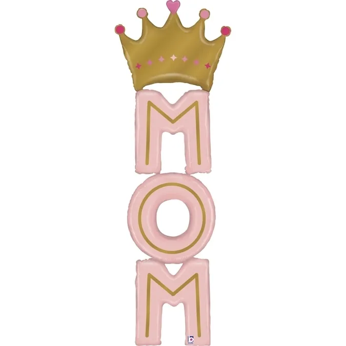 Folienballon "MOM" Krone 182cm