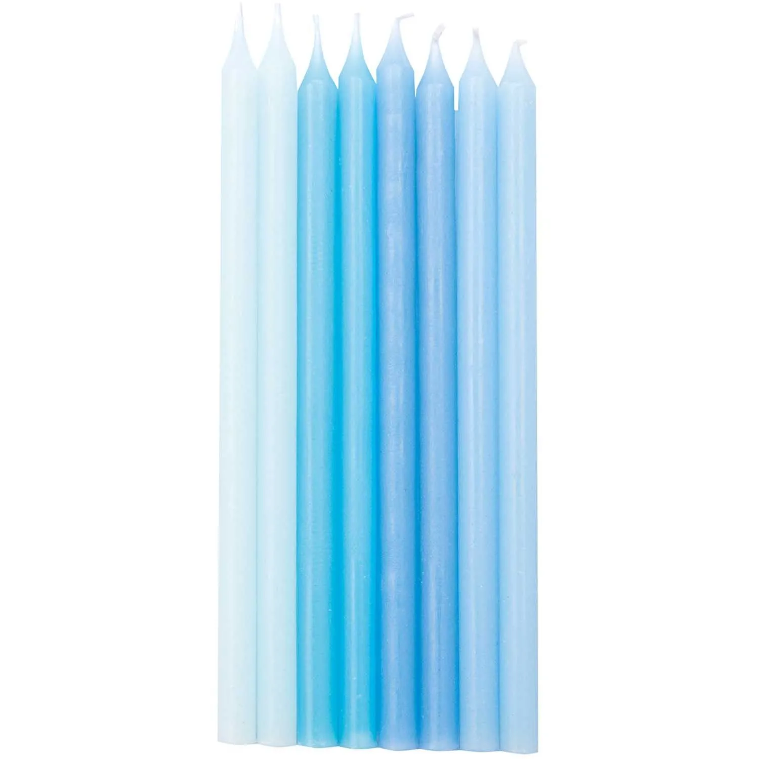 16 Kuchenkerzen in Aqua