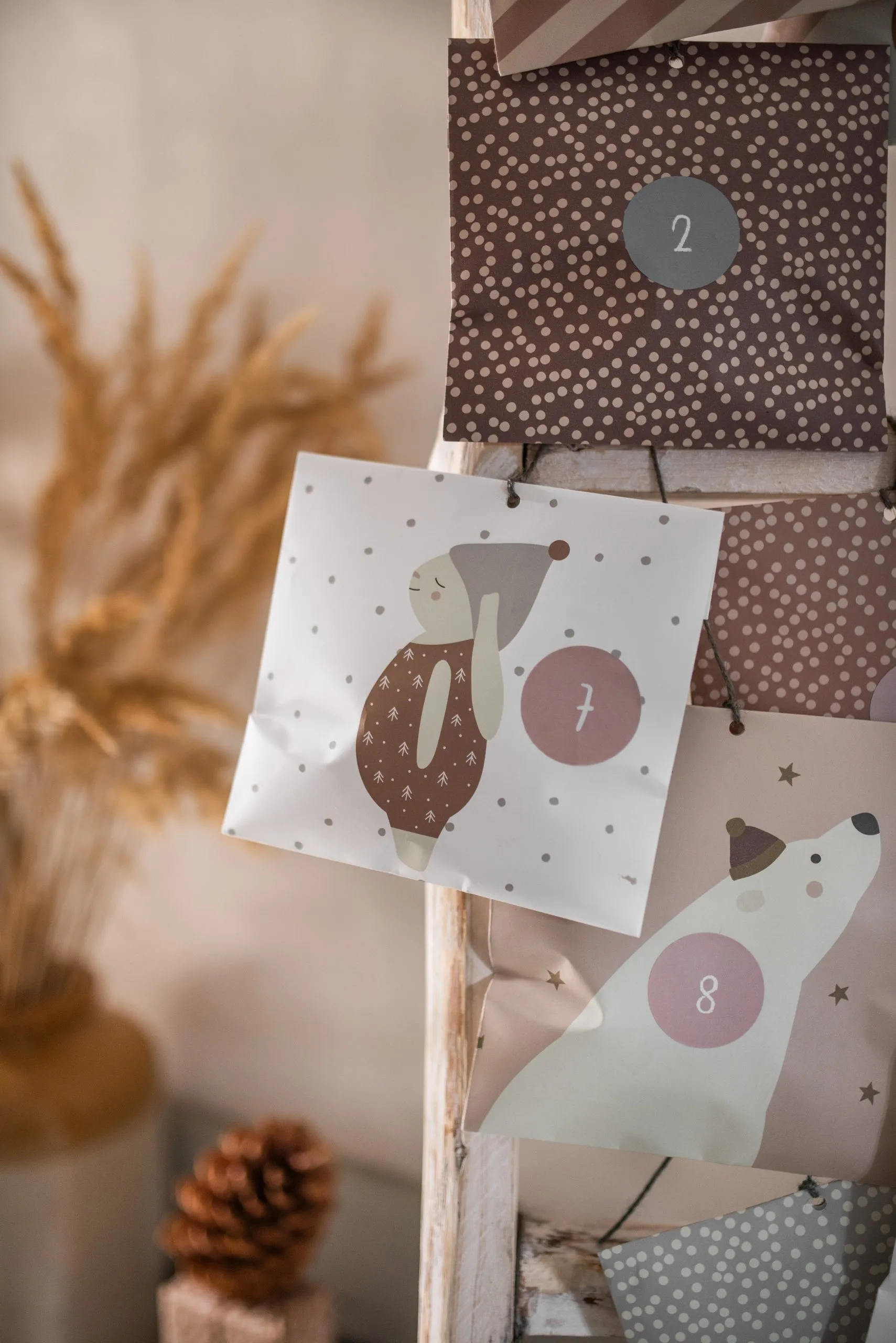 Geschenk- und Adventskalendertütchen "Hase braun"