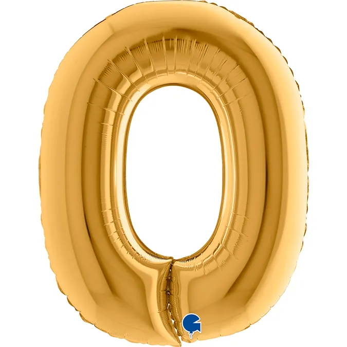 Folienballon Buchstabe O Gold 100cm