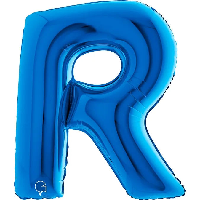 Folienballon Buchstabe R Blau 100cm