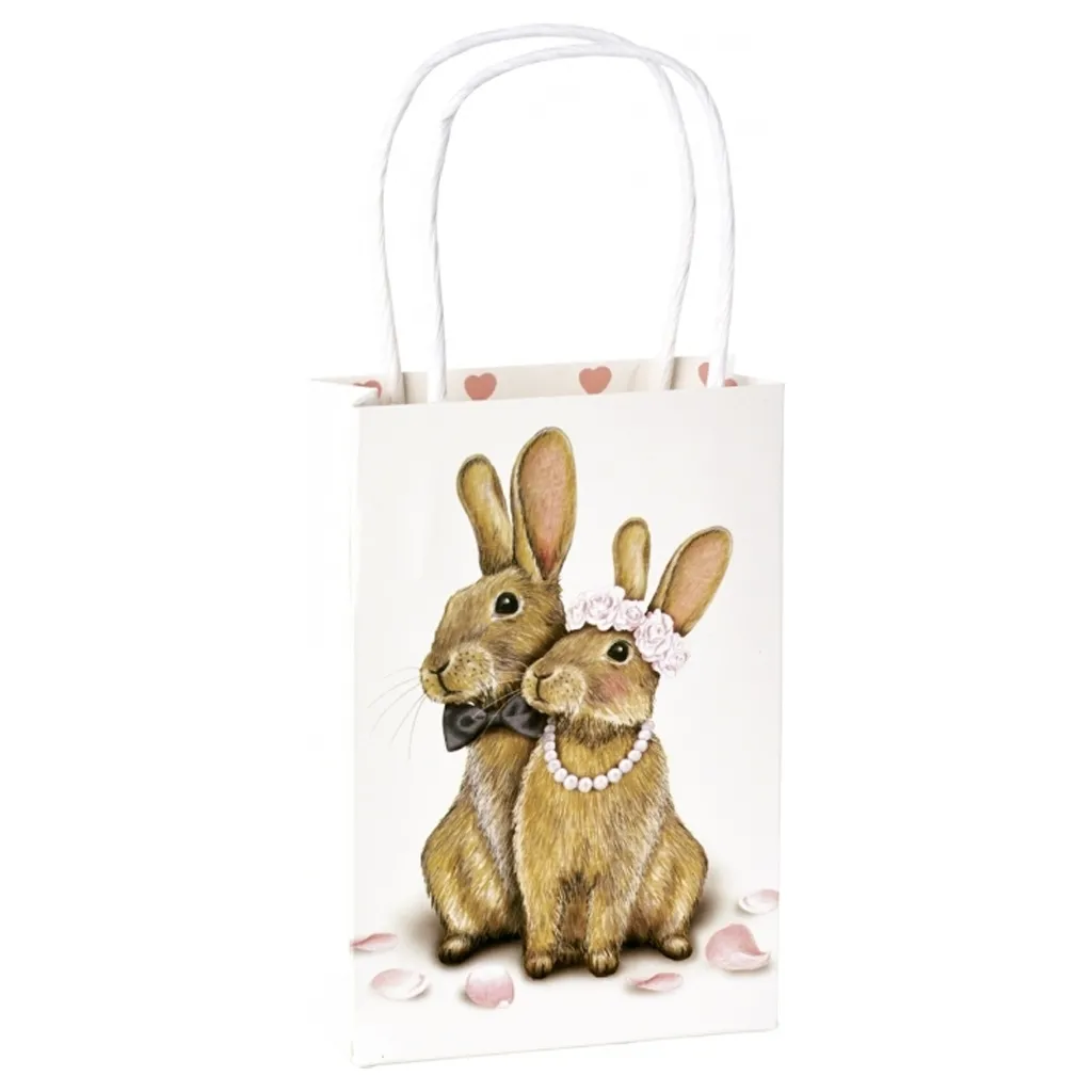 Häschen-Hochzeit - Kleine Geschenktasche