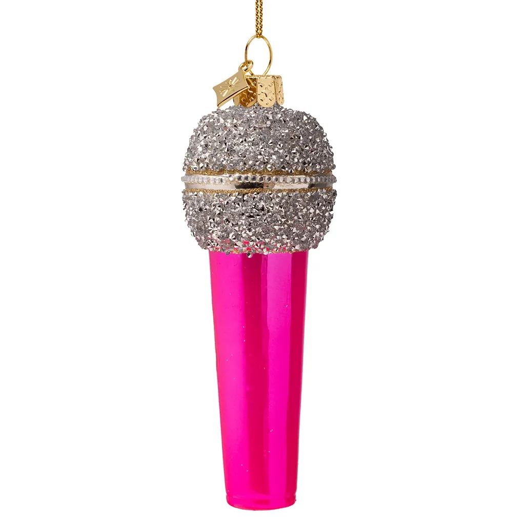 Einhorn-Ornament, Glitzerkugel, Kugelanhänger, Hängerdekoration, Pink-Schmucker