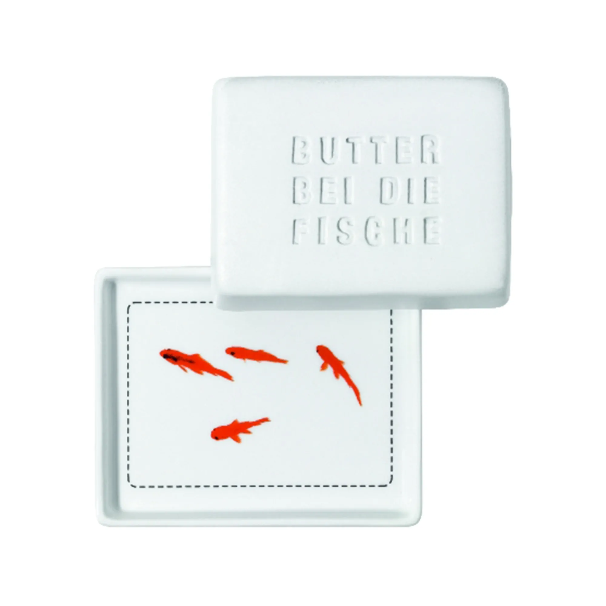 Räder Design - Butterdose "Butter bei die Fische" klein