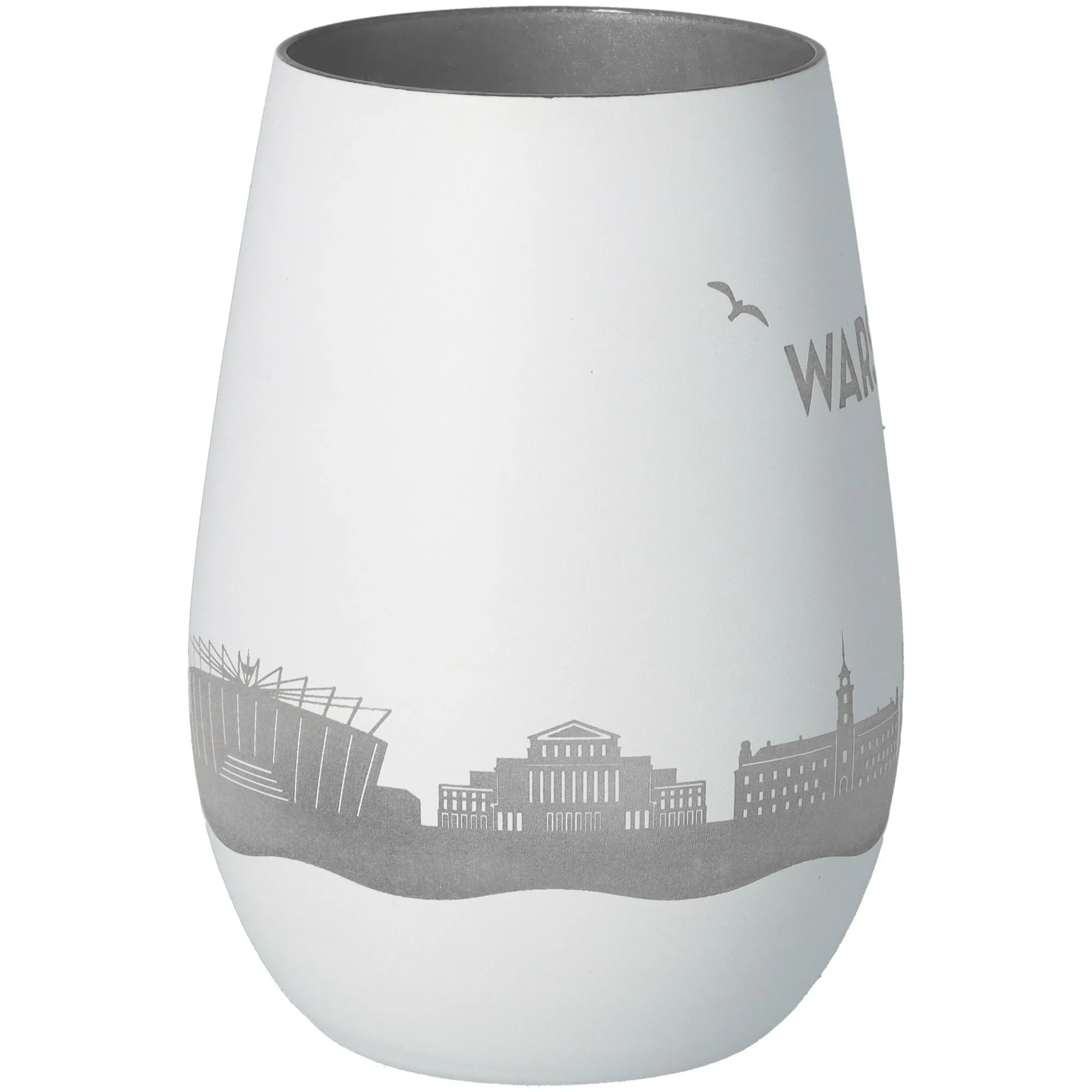 Glas, Vase, weiß, Stadtlandschaft, Vase