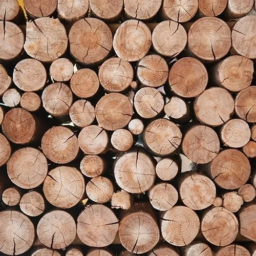 holzstämme, holzstämme, runde enden, baumstämme, stapelholz