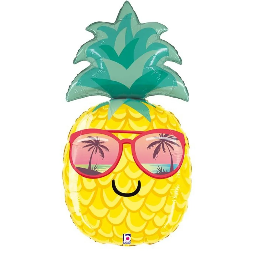 Ananas, Luftballon, Sonnenbrille, gelb, Mustertiere