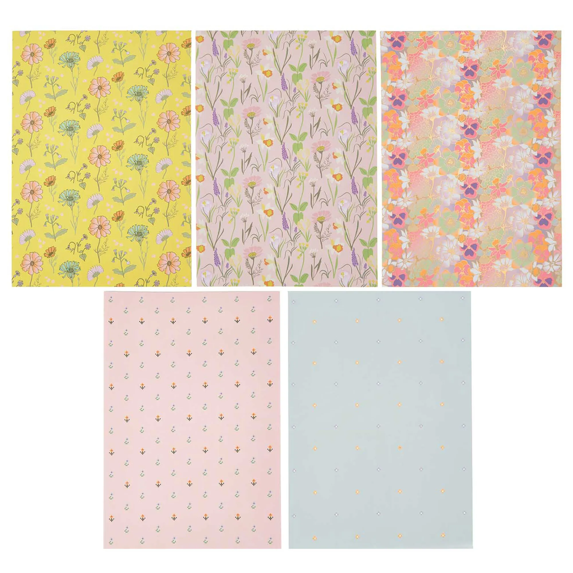 Motivpapierblock "Futschikato" Flower Power, 24 Blatt