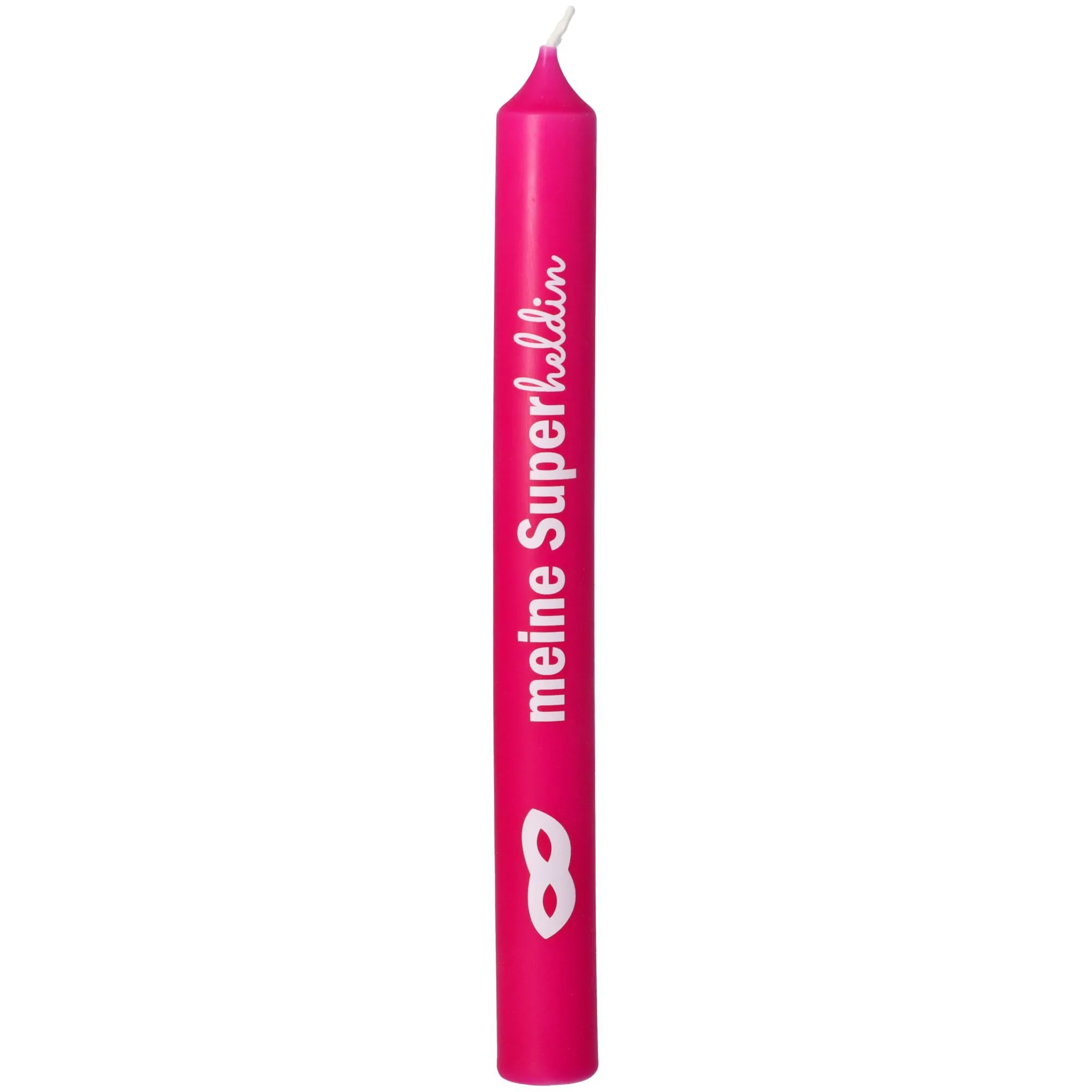 Stabkerze Fuchsia "Meine Superheldin"