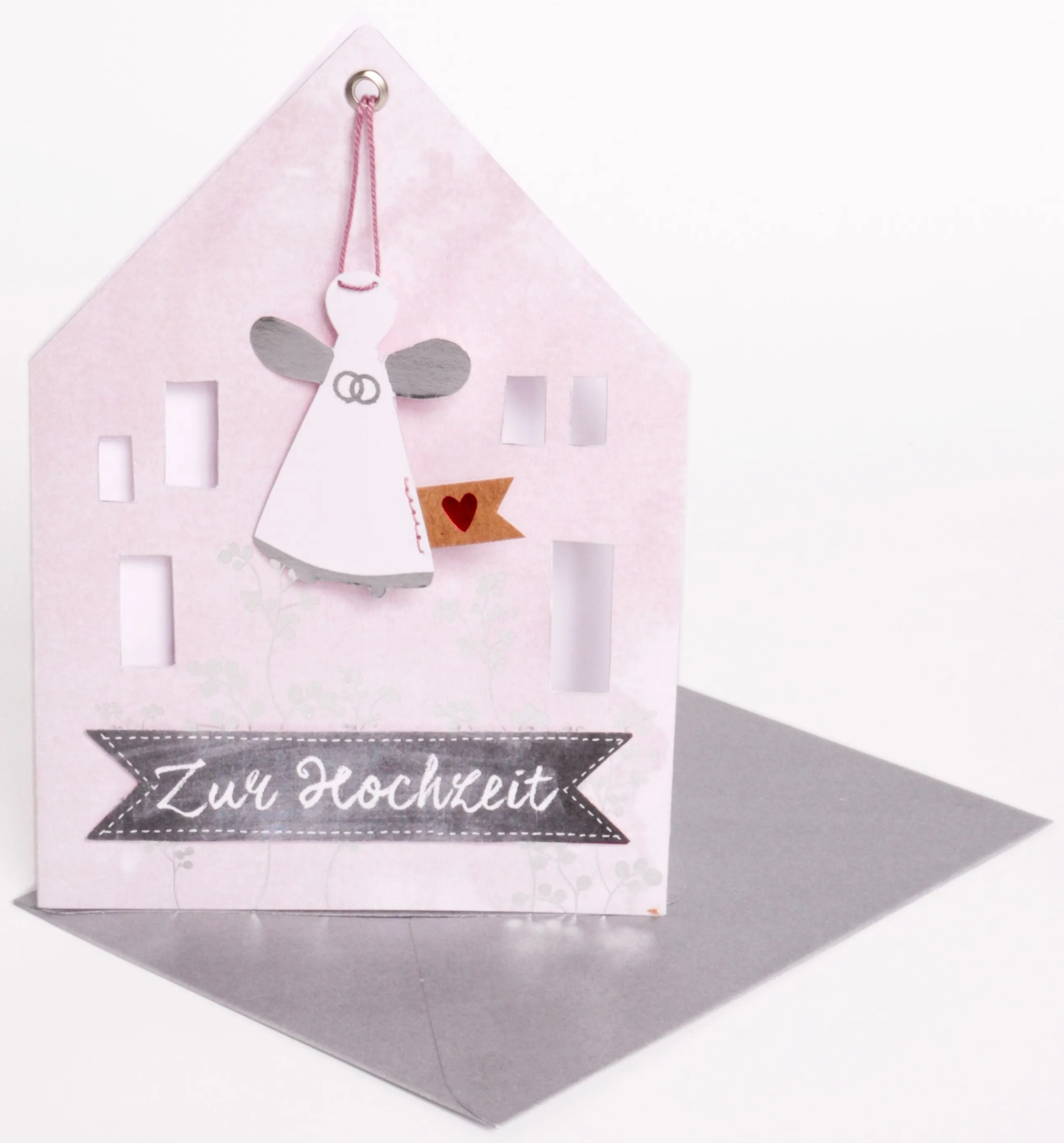 Hausengel Karte "Zur Hochzeit"