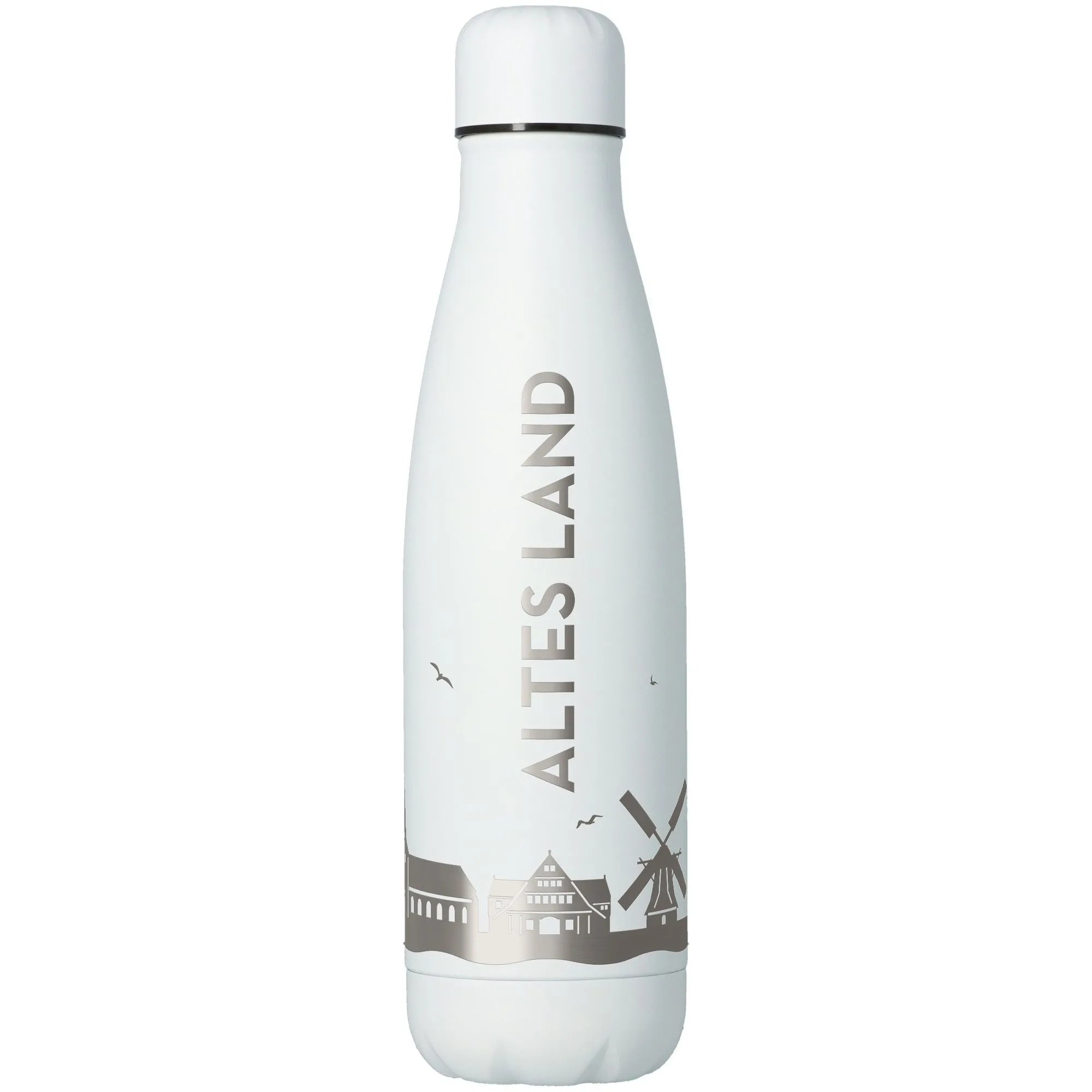 Trinkflasche Skyline Altes Land Weiß 500ml