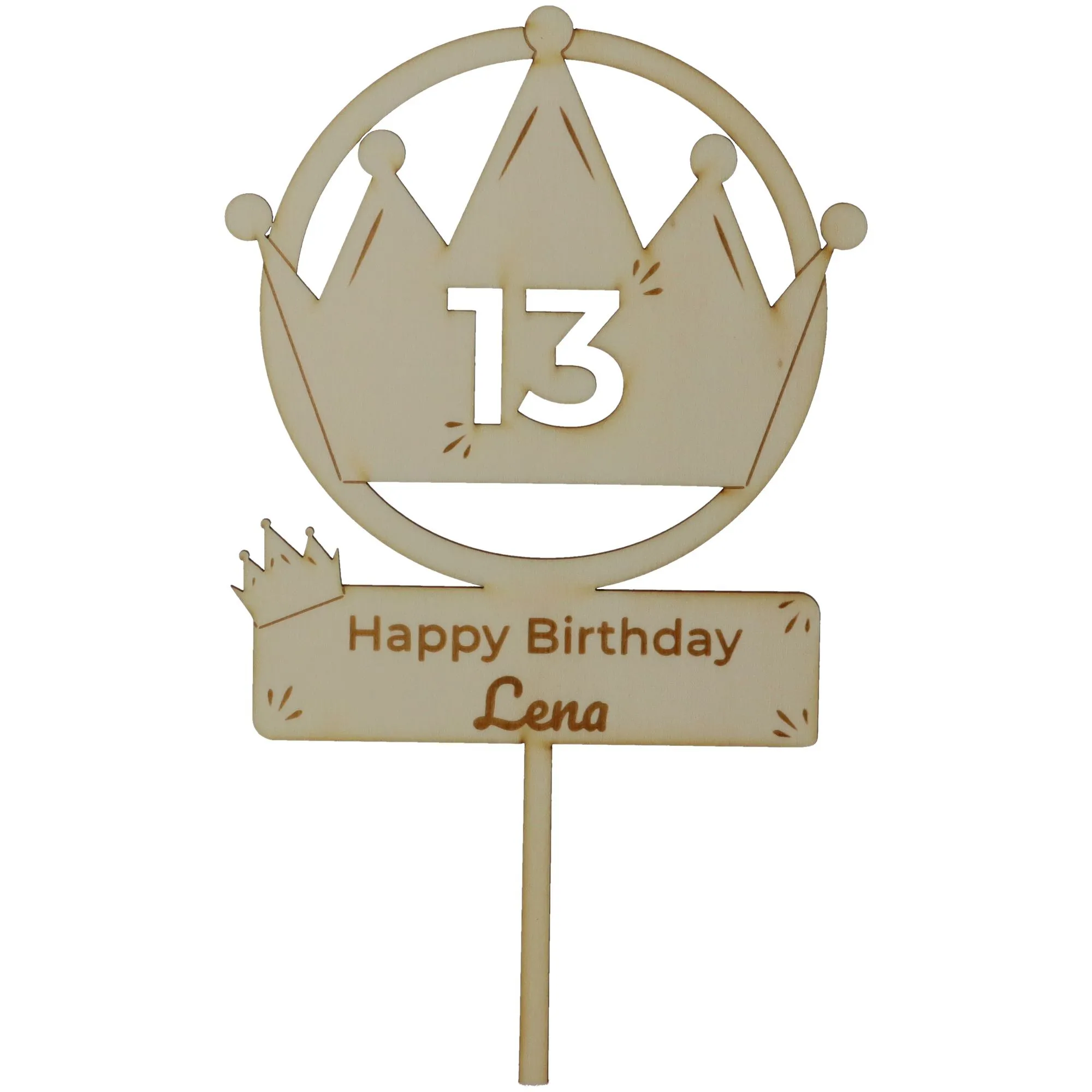 Cake Topper Ballon Krone