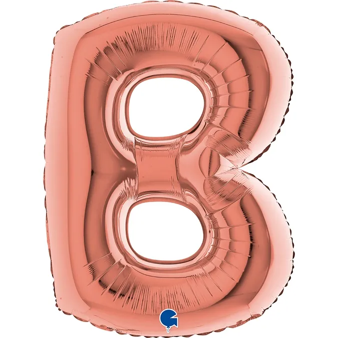 Folienballon Buchstabe B Roségold 100cm