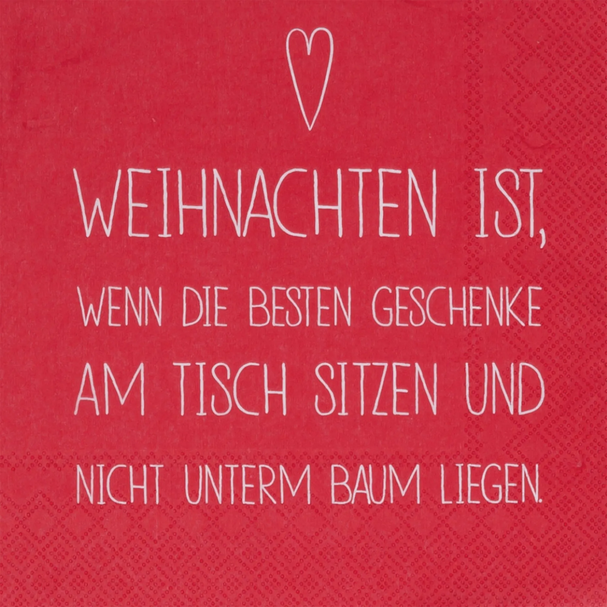 20 Weihnachtsservietten "Weihnachten ist..."