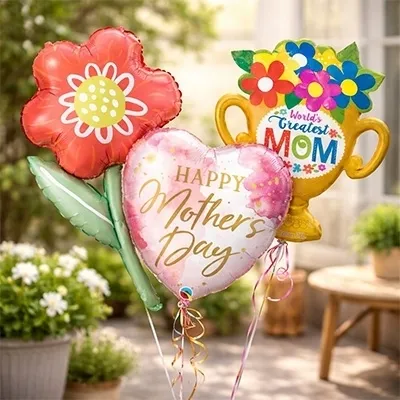 ballons, Blumenballon, Mama-Tagballon, Folienballon, Heliumballon