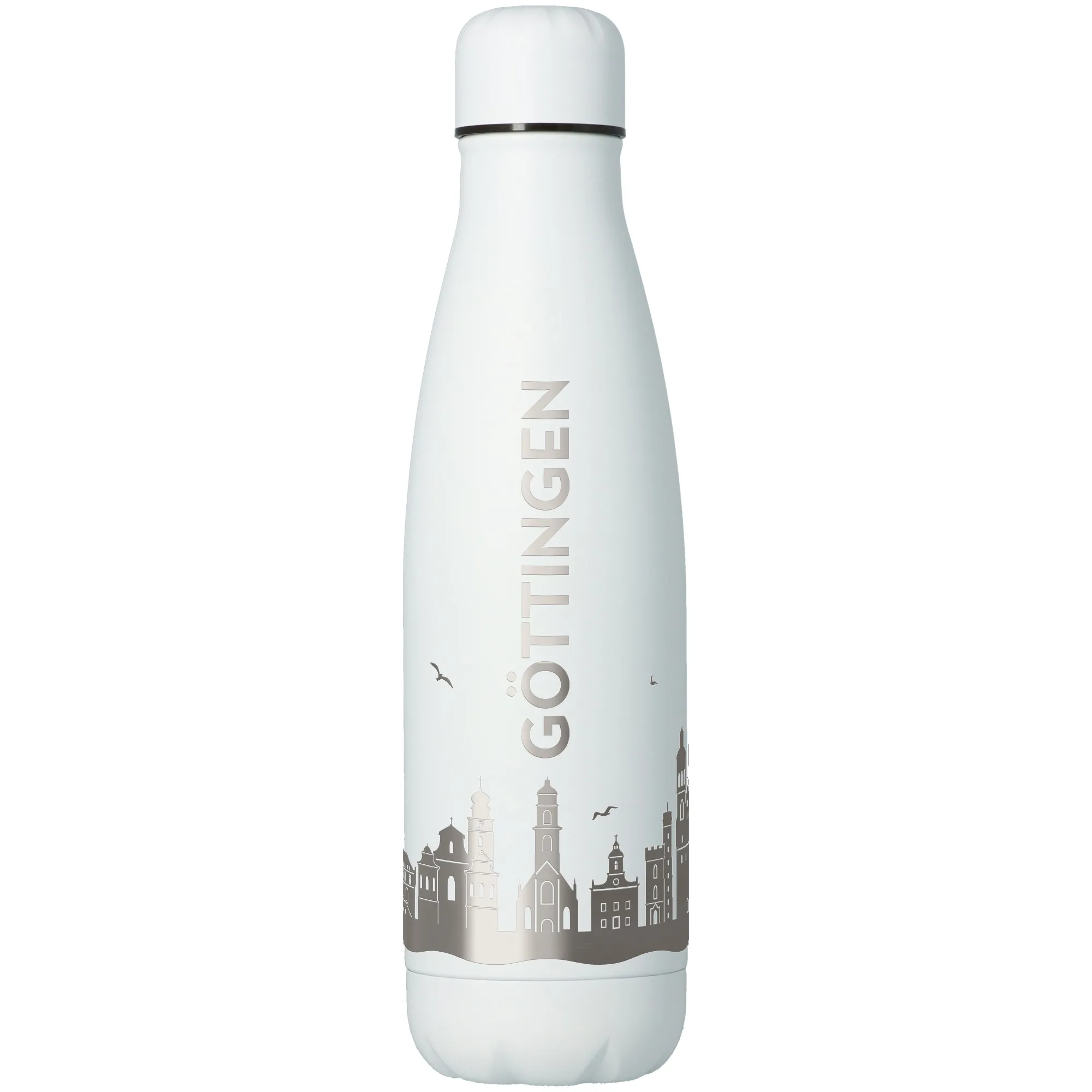 Trinkflasche Skyline Göttingen Weiß 500ml