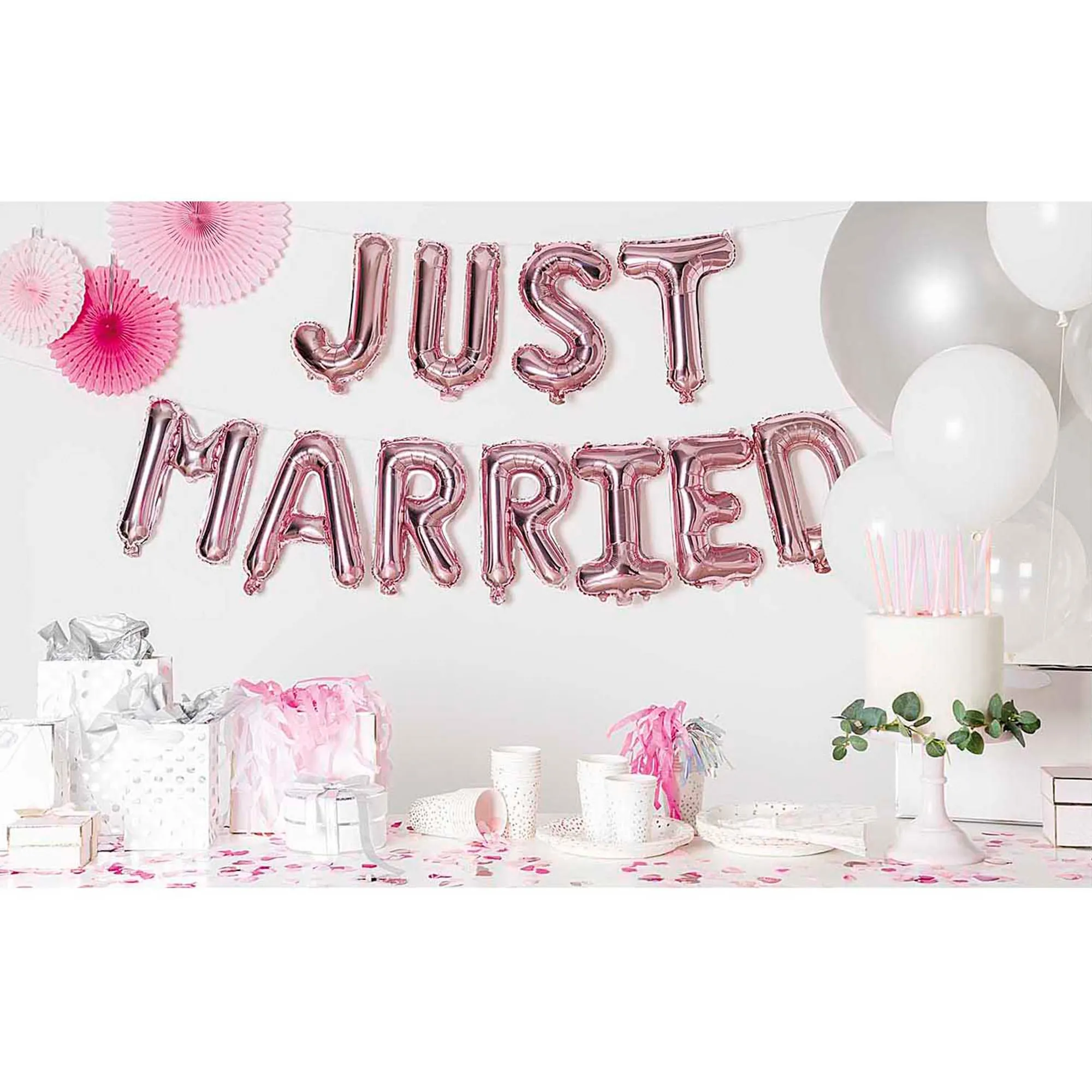 Folienballon-Girlande Just Married
