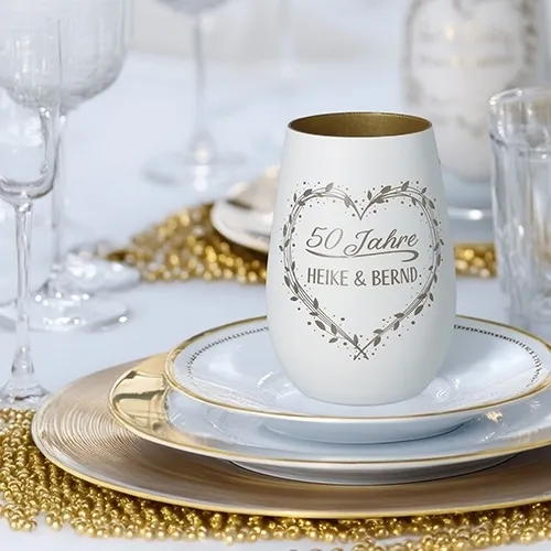 Teller, Kaffeebecher, Weiß, Gerahmt, 50 Jahre