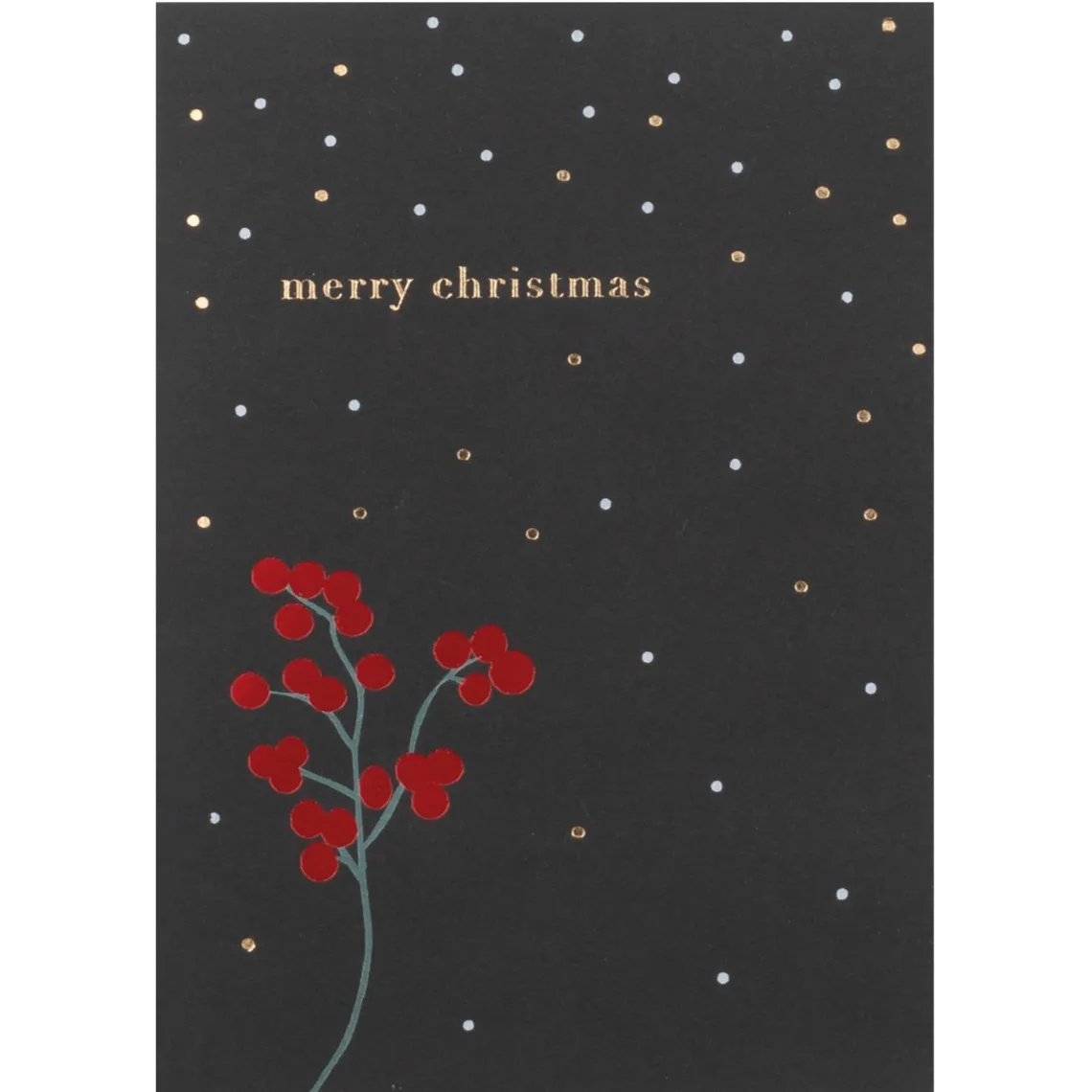 Räder Design - Grußkarte "Merry Christmas" Beeren