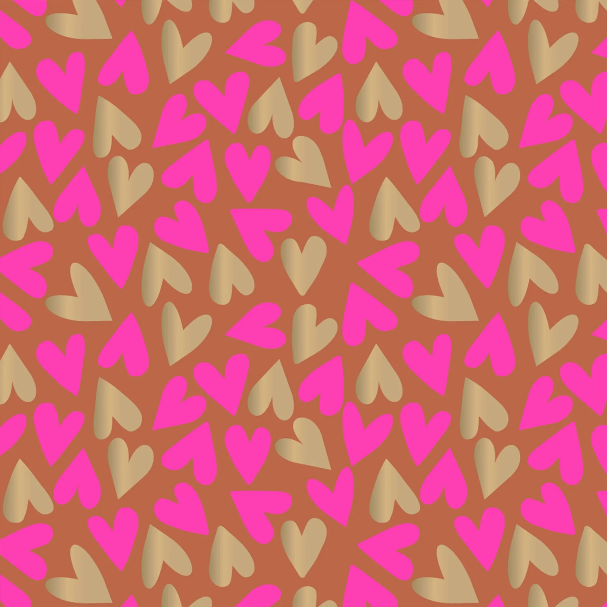Geschenkschachtel L "Herzen" Pink