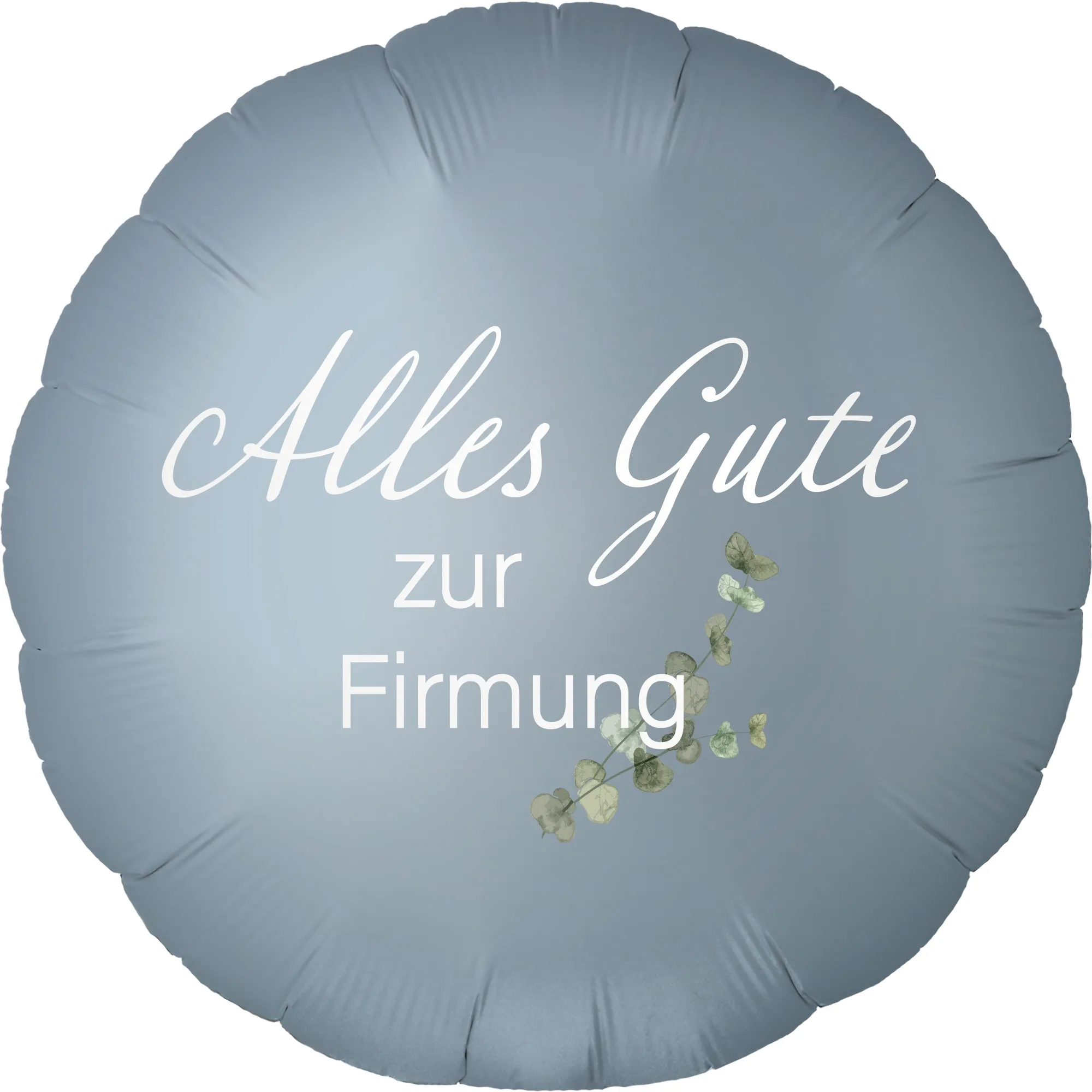 Folienballon Rund Satin Blue Jeans "Alles Gute zur Firmung" 45cm