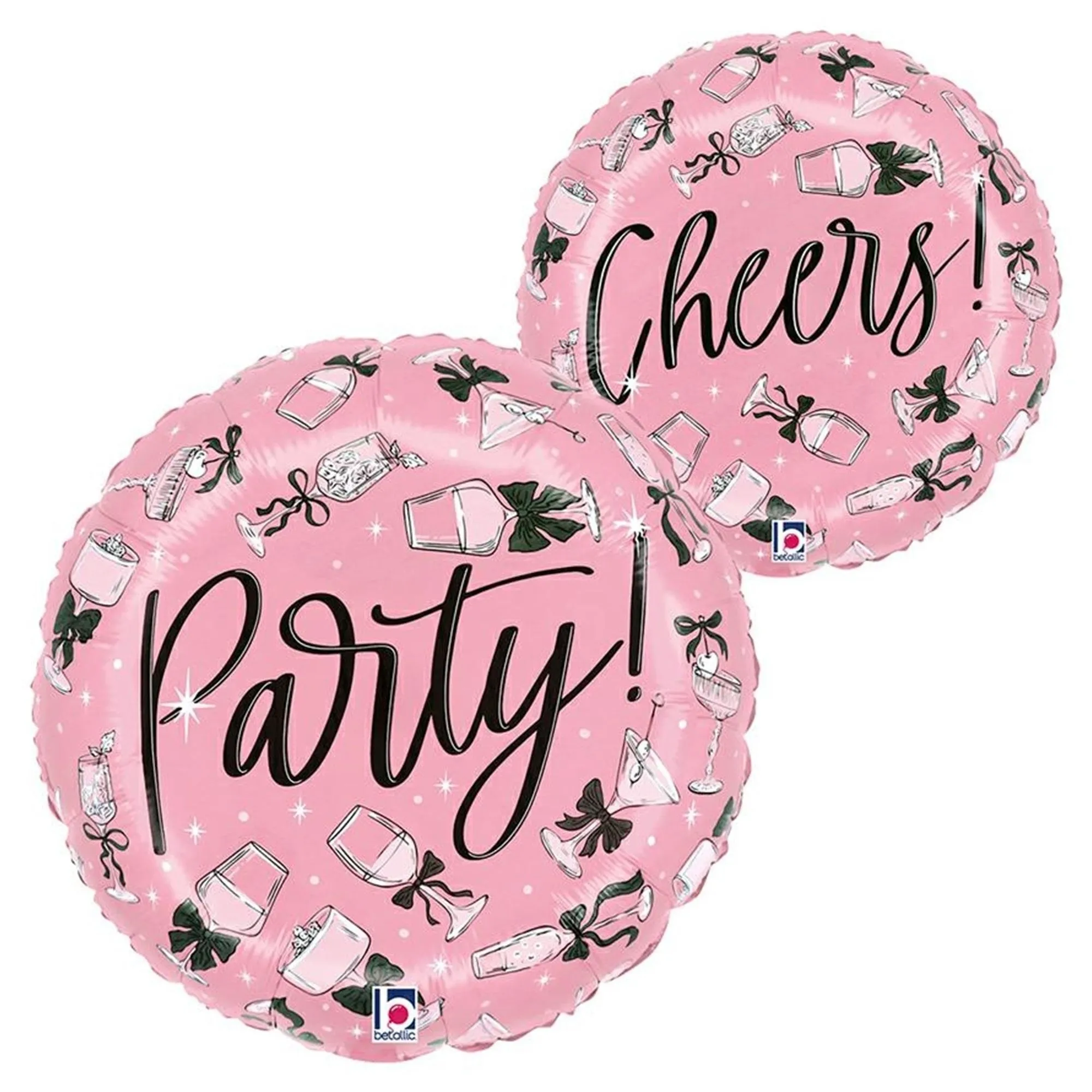 ballon, pink, party, rund, Folienballon