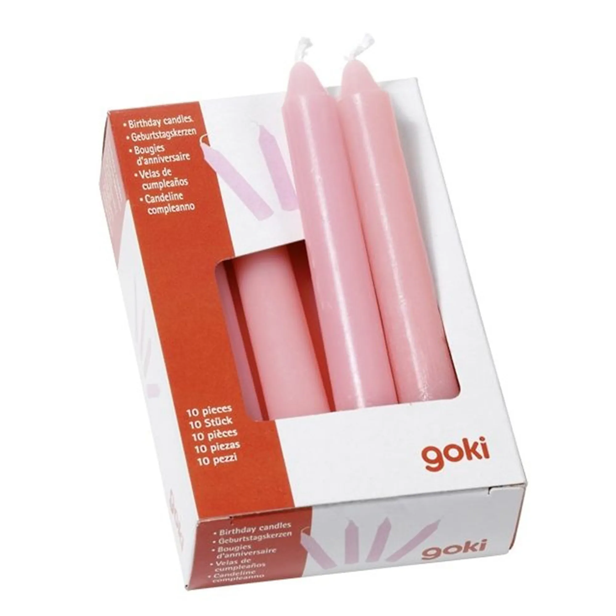 Goki - Geburtstagskerzen Set - Rosa