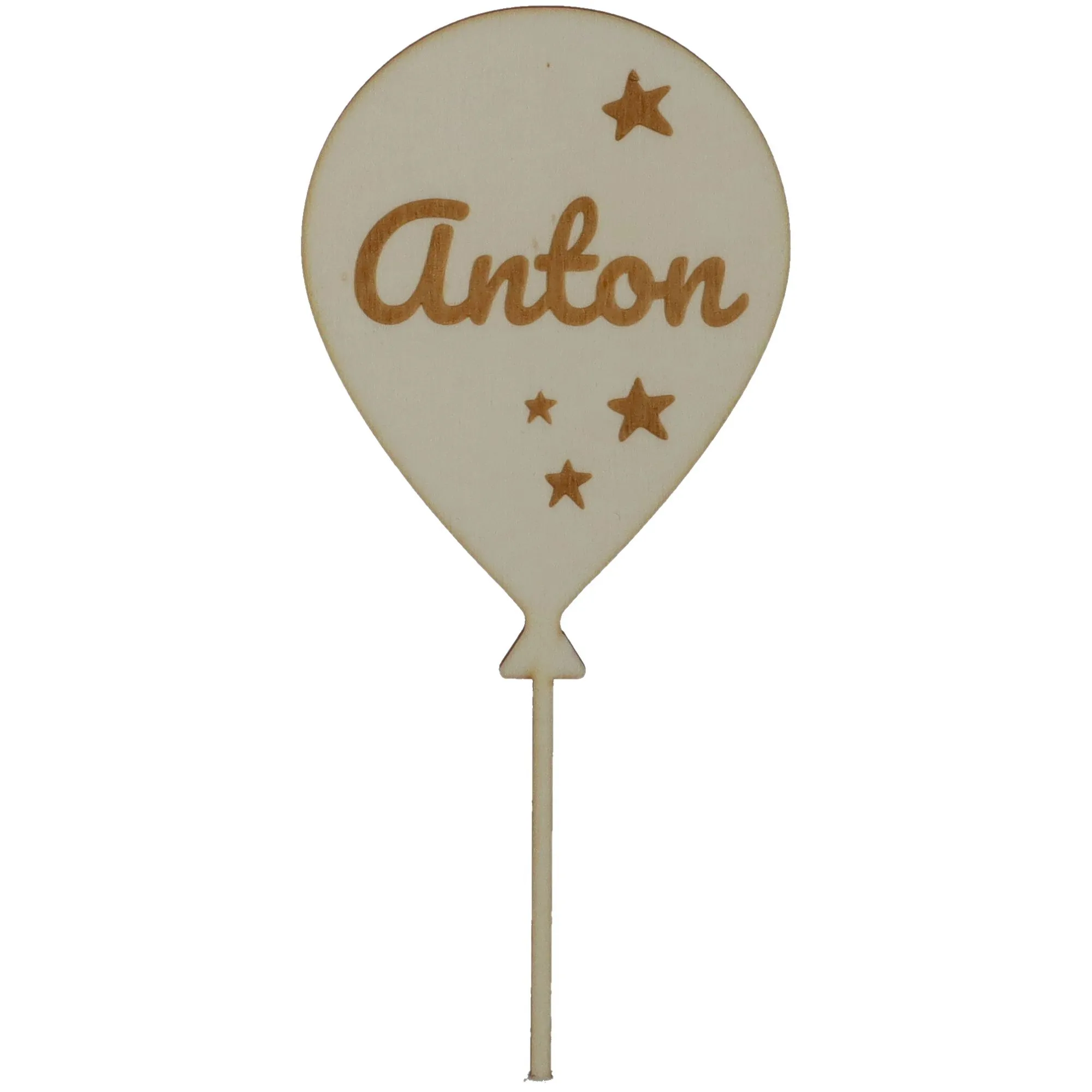 Cake Topper Ballon Stern Set Zahl 6