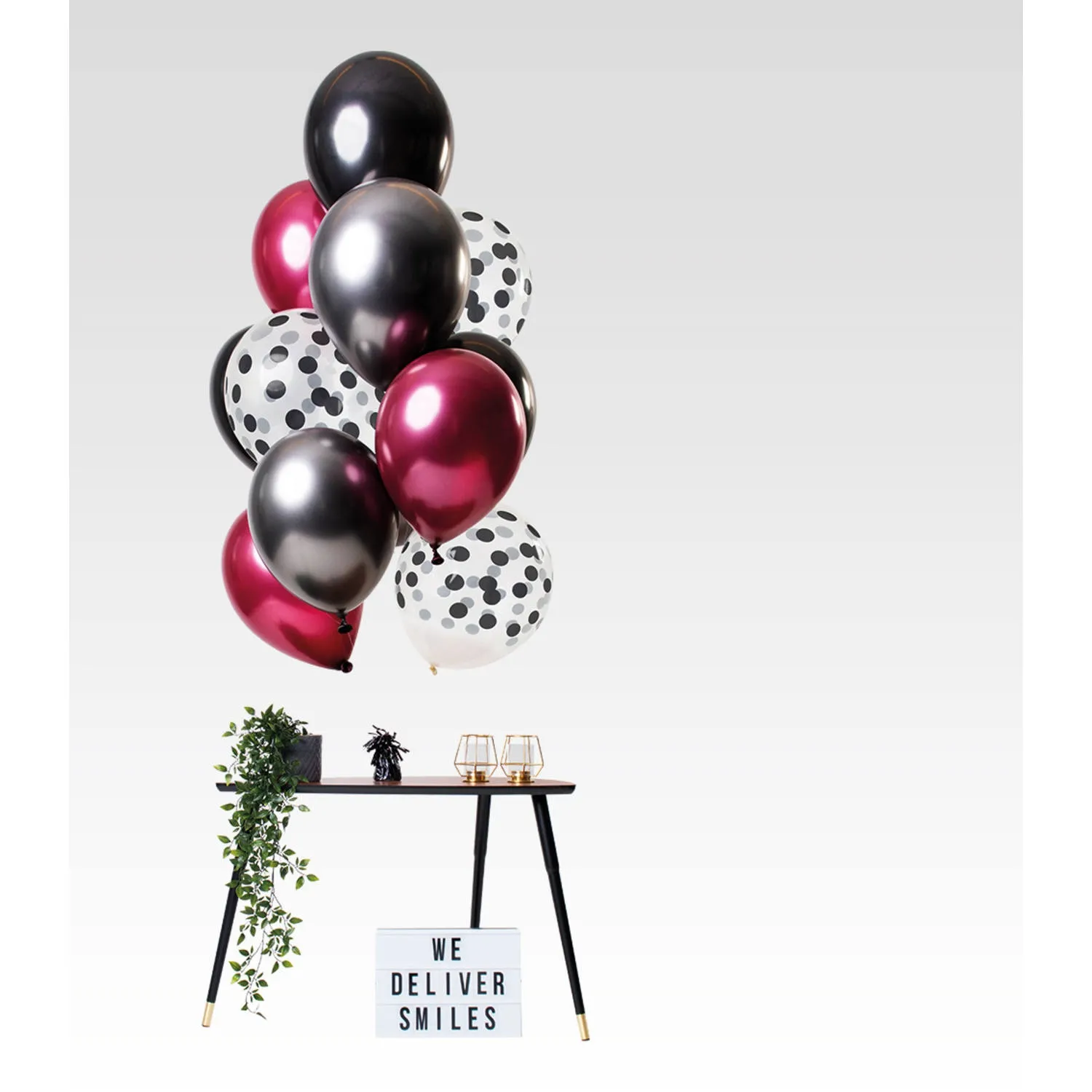 12 Latexballons im Set "Dark Richness" Ø 33cm