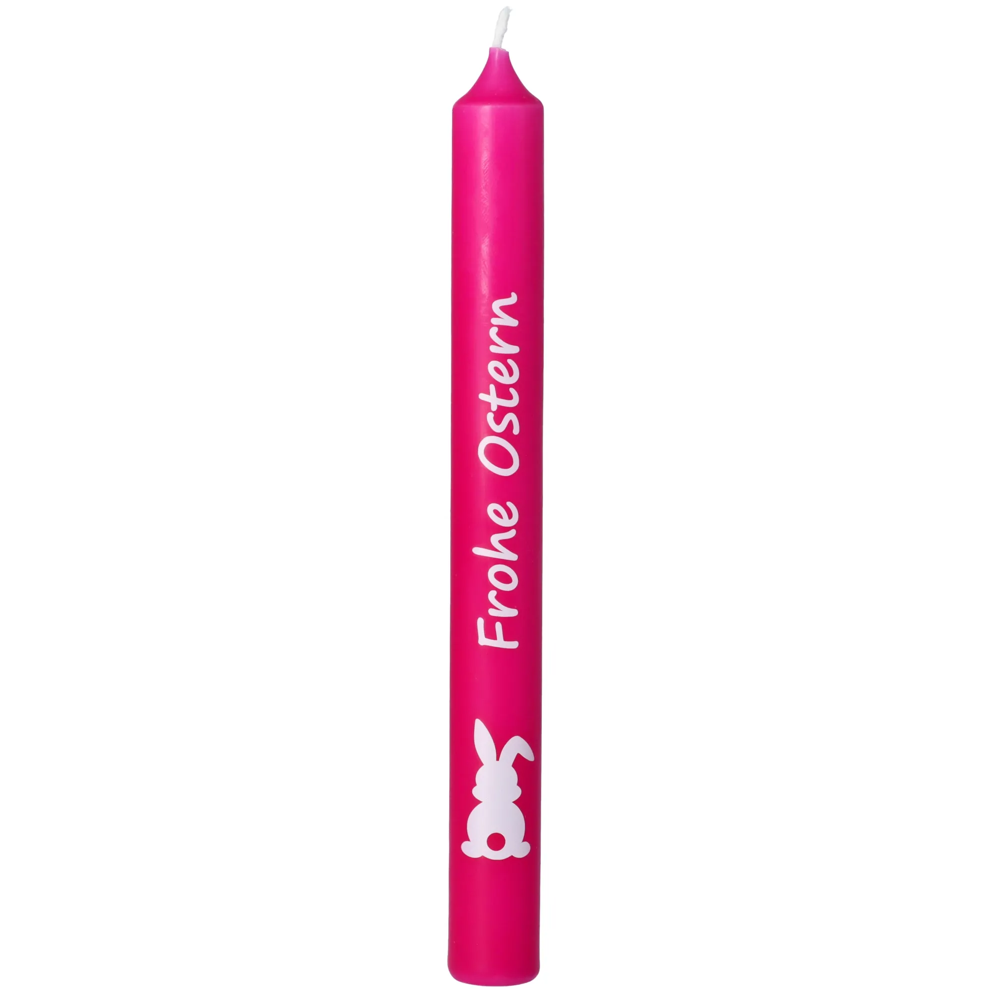 Stabkerzen-Set Pink / Weiß " Frohe Ostern"