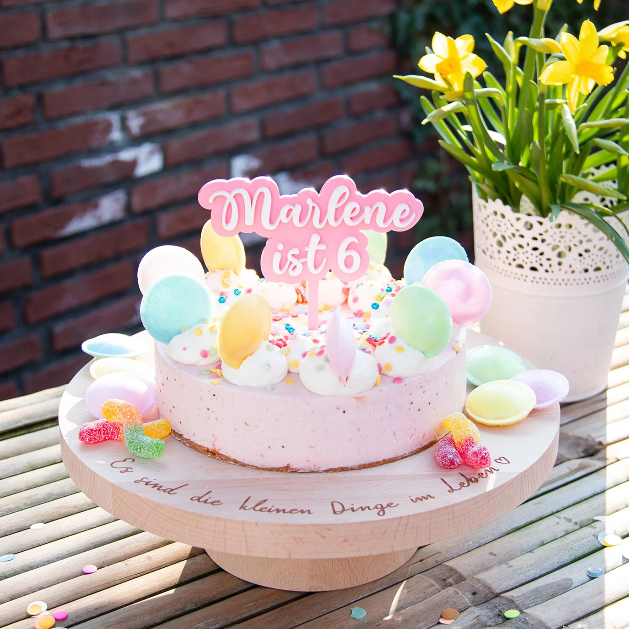 Cake Topper Wolke "Name & Zahl" Acryl