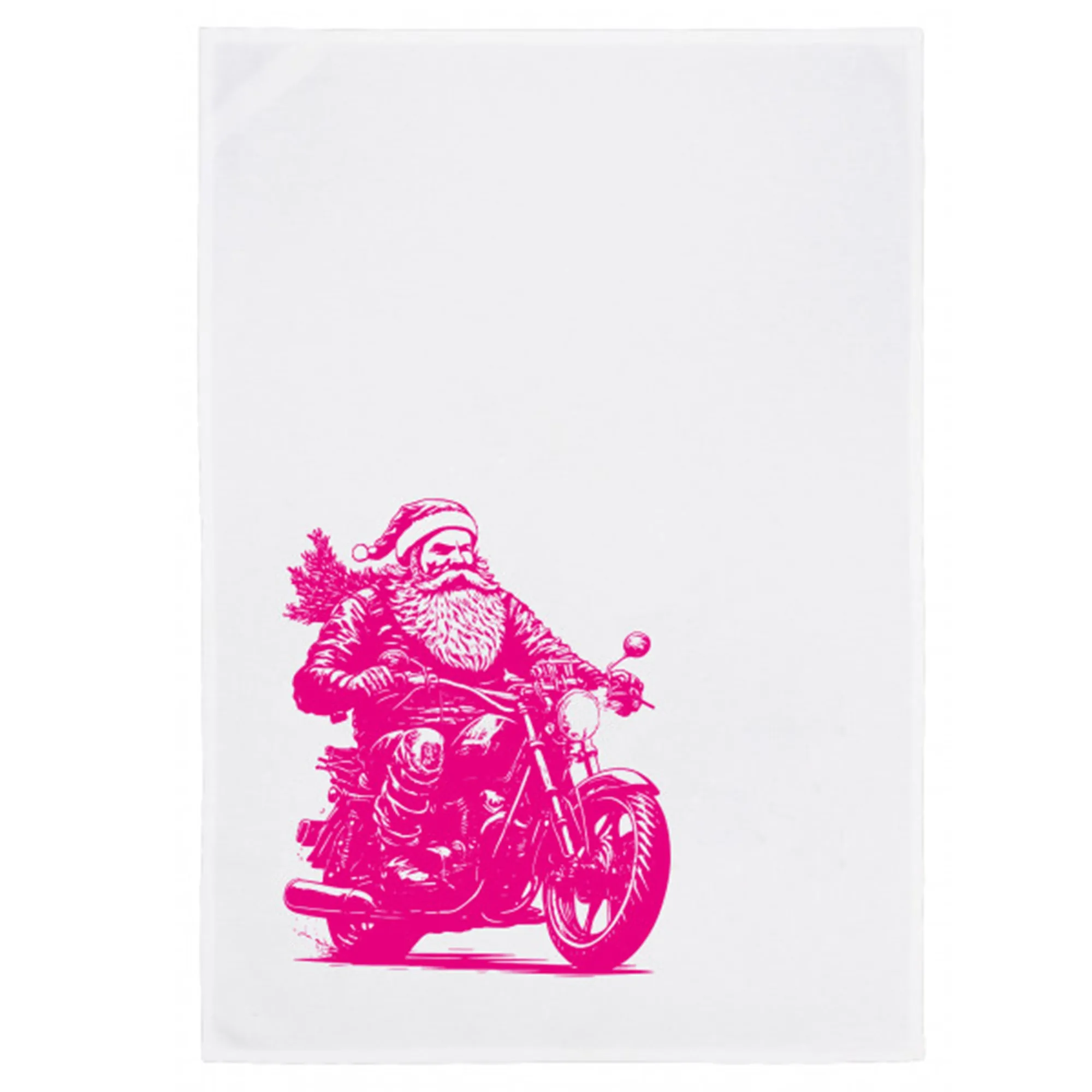 Geschirrtuch "Go Santa Go Neonpink"